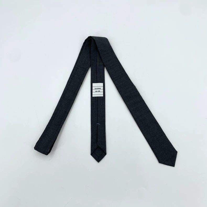 Thom Browne Thom browne Black and gray wool tie 2505-Nextarrow Size ONE SIZE - 3 Thumbnail