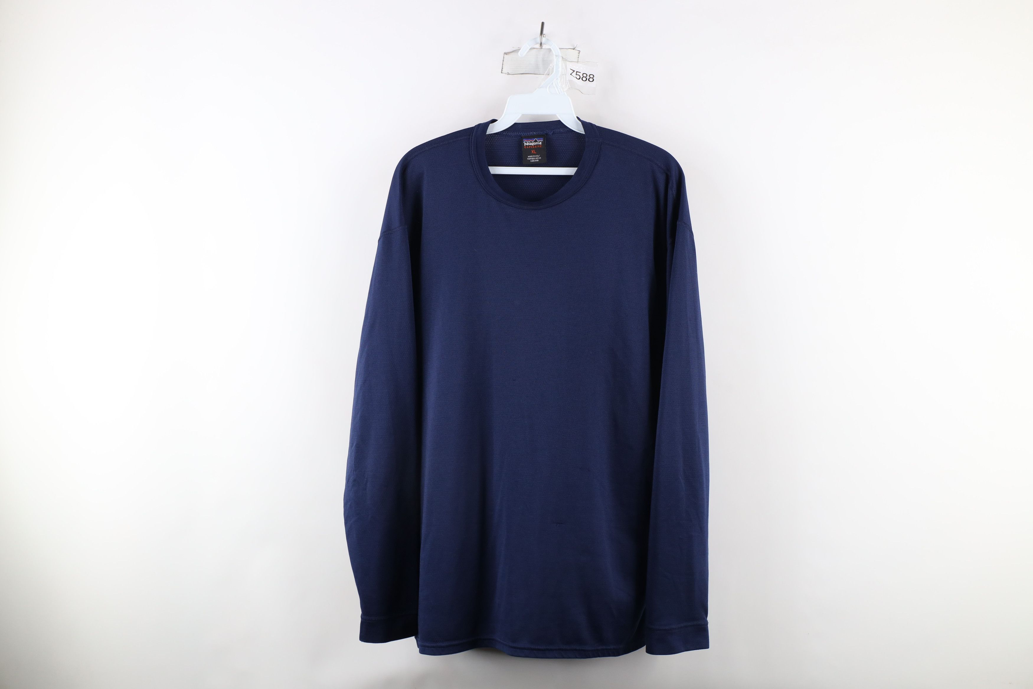 Patagonia Vintage 90s Patagonia Capilene Long Sleeve T-Shirt Blue USA Size US XL / EU 56 / 4 - 1 Thumbnail