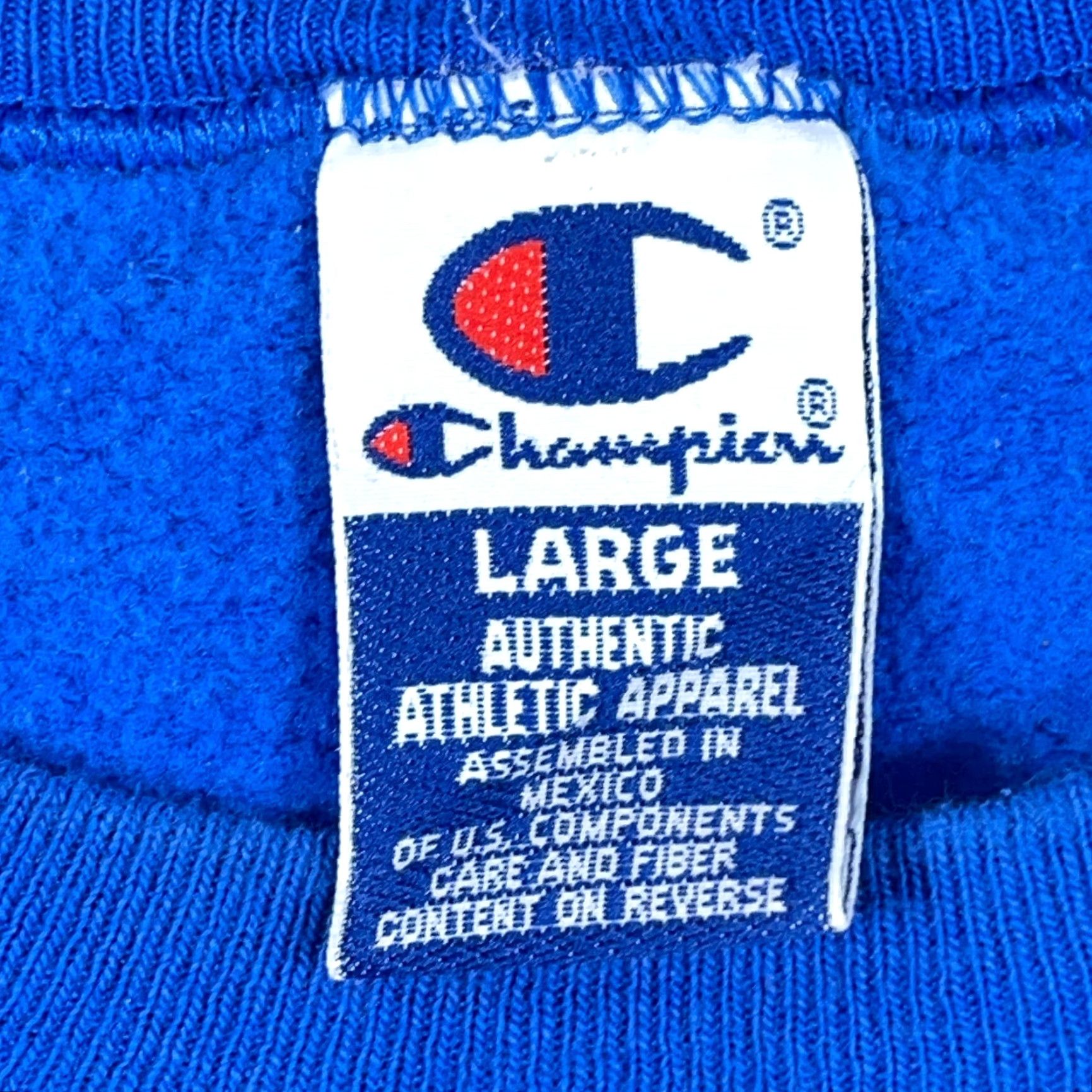 Champion VINTAGE Champion Sweatshirt Men Large Blue 90s Crewneck Pullover Sweatshirt Heavyweight All Seasons Logo Size US L / EU 52-54 / 3 - 3 Thumbnail