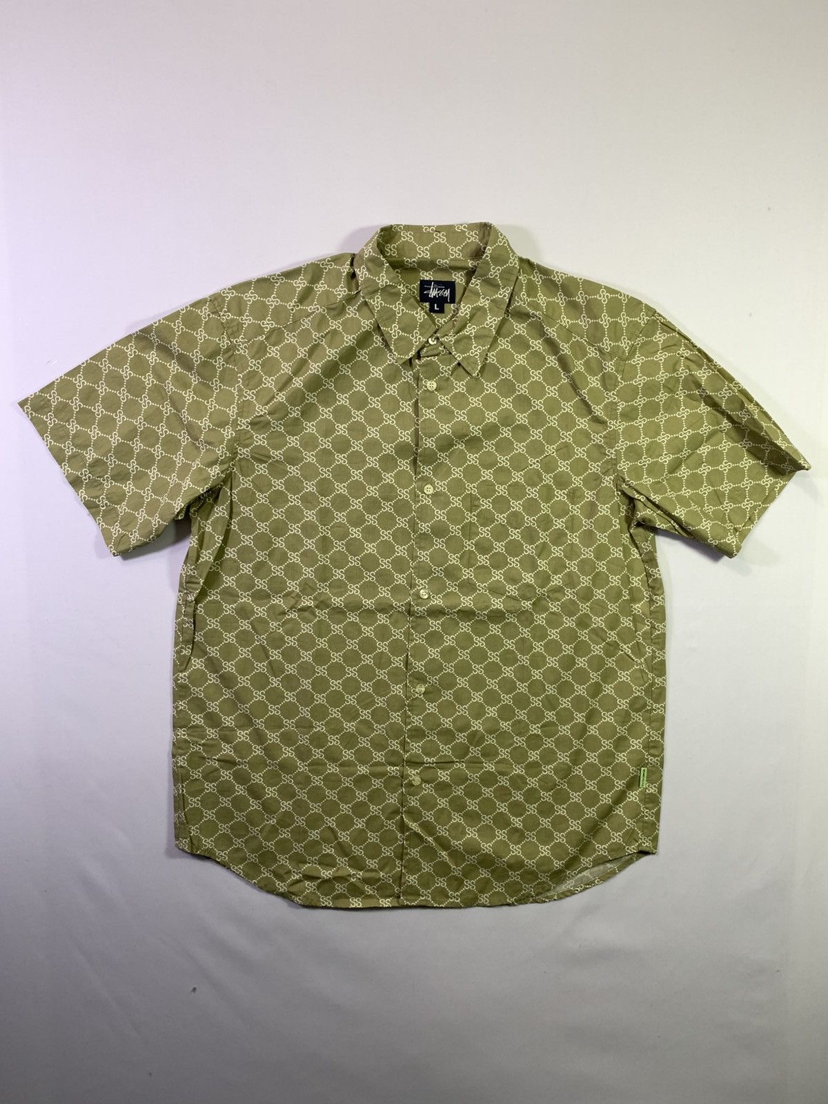 Stussy Vintage Rare Stussy Gucci Monogram Shirts Size US L / EU 52-54 / 3 - 2 Thumbnail
