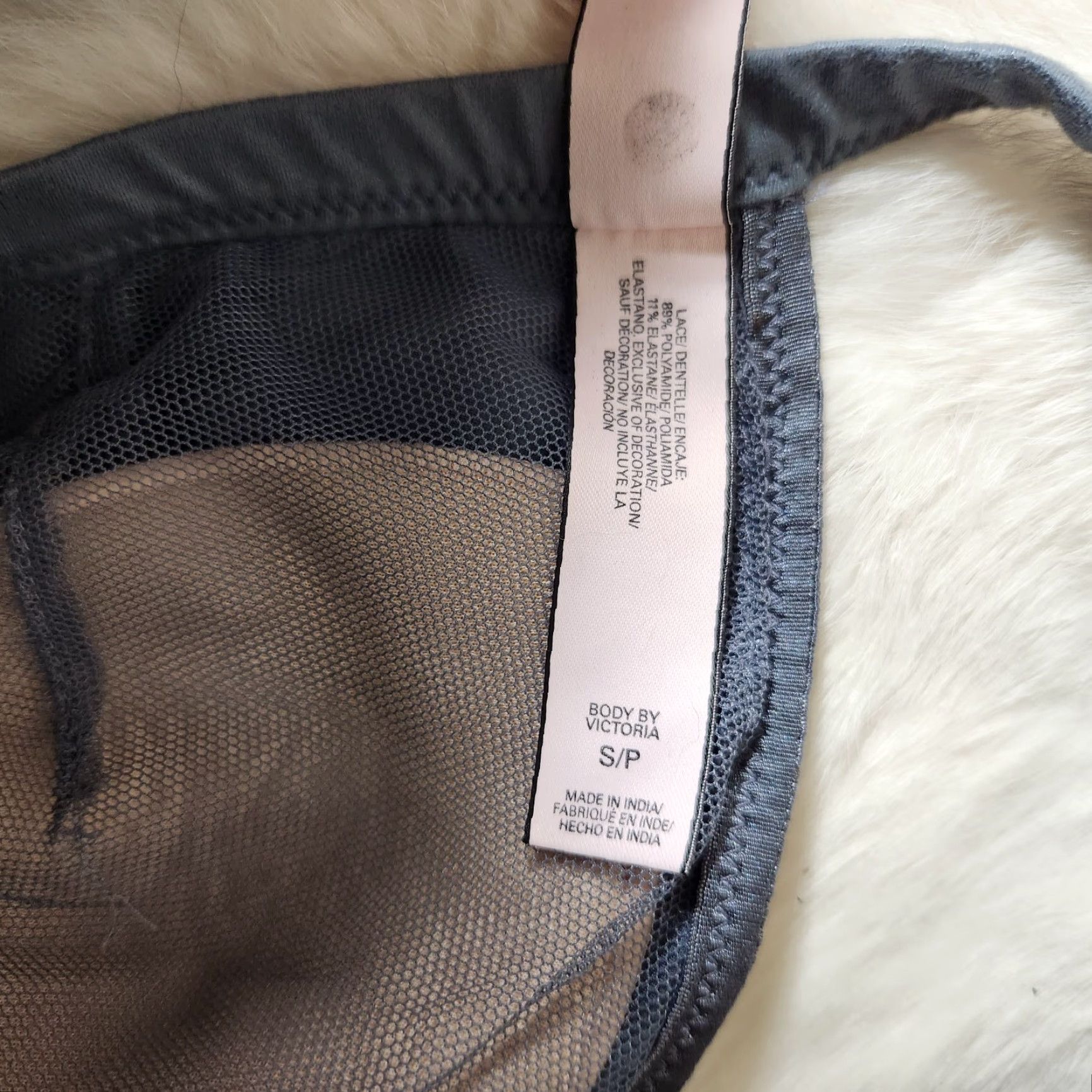 Victoria's Secret VICTORIA'S SECRET Gray Lace Front Closure Racerback Bra with Pads-Size S Size ONE SIZE - 5 Thumbnail