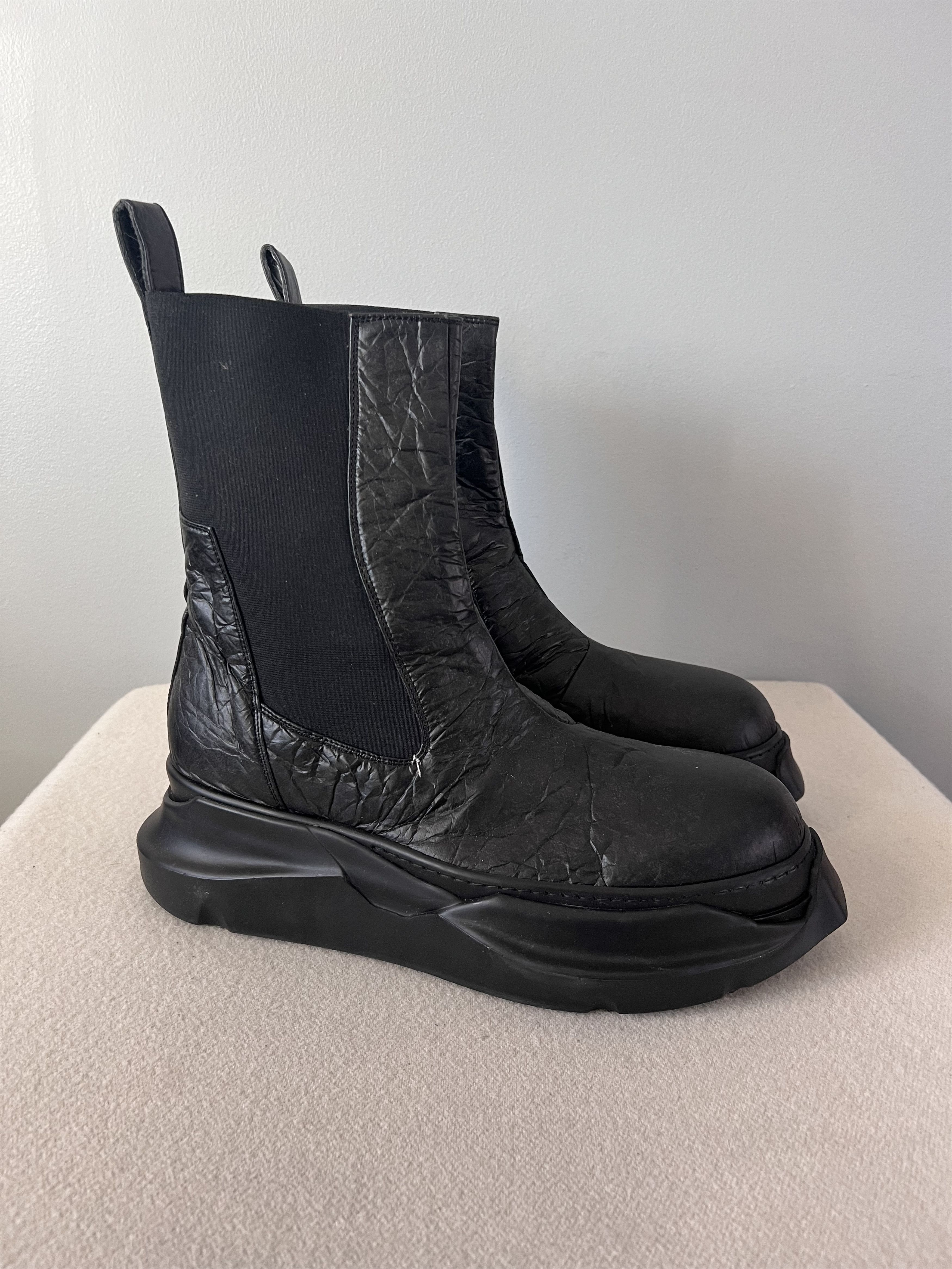 Rick Owens × Rick Owens Drkshdw Rick Owens Abstract Beatle Boots