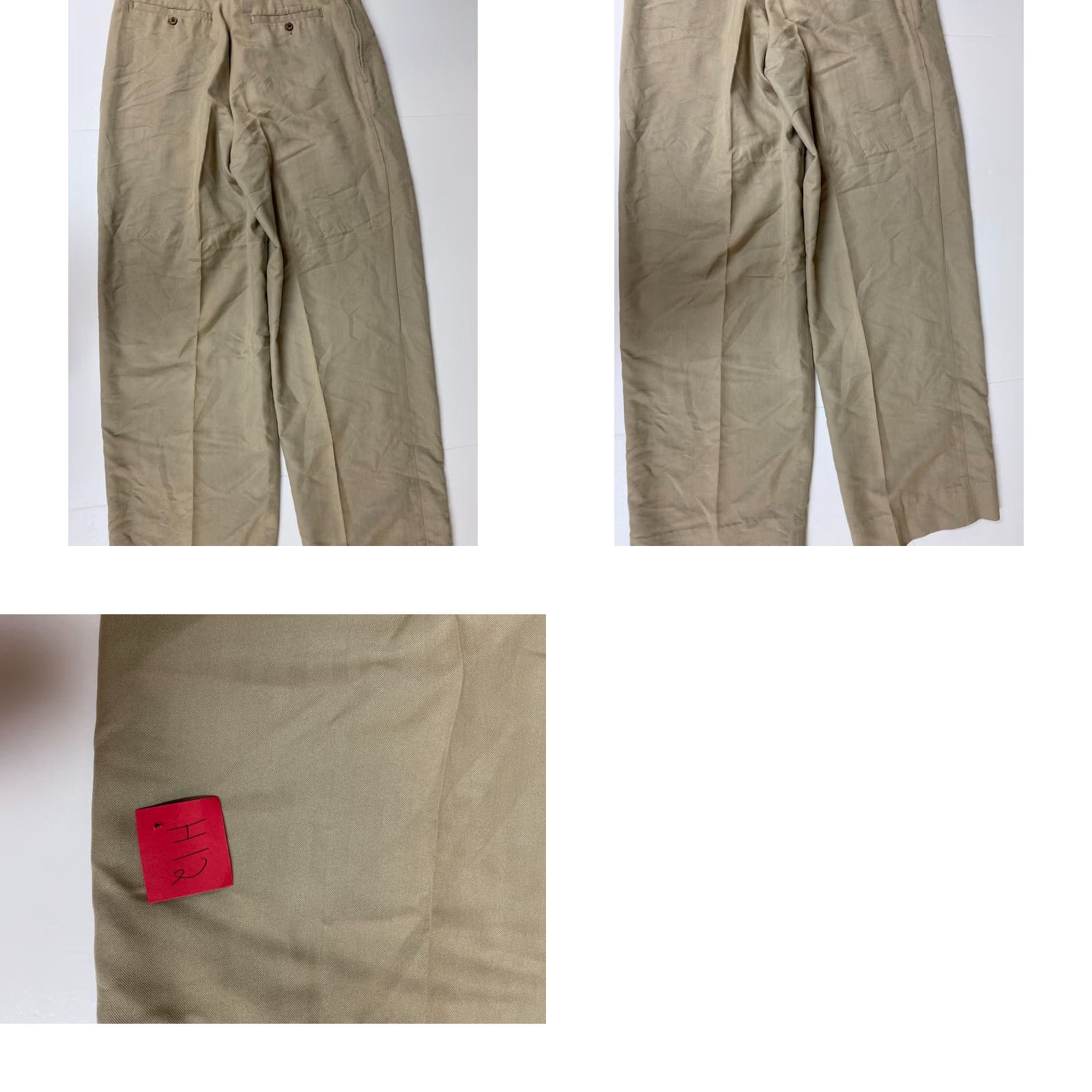 Vintage Hawaiian Tropic Mens Pants Straight Chino 36x34 Beige Tropical Breathable Cotton Flat Front Vintage No Size US 36 / EU 52 - 8 Thumbnail