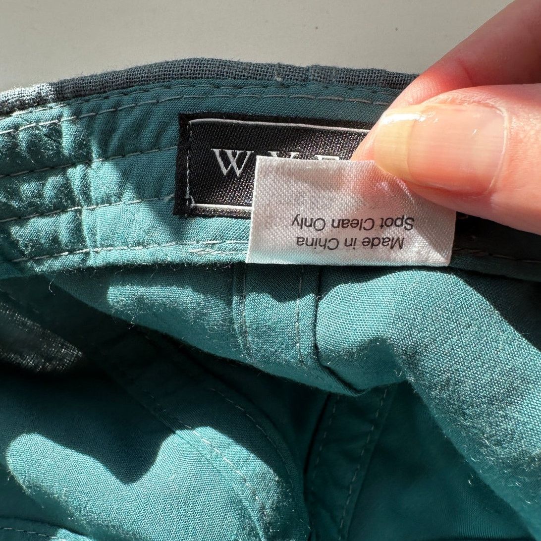 Other Wyeth Spencer Blue Green Linen Adjustable Baseball Hat Cap Size ONE SIZE - 8 Thumbnail