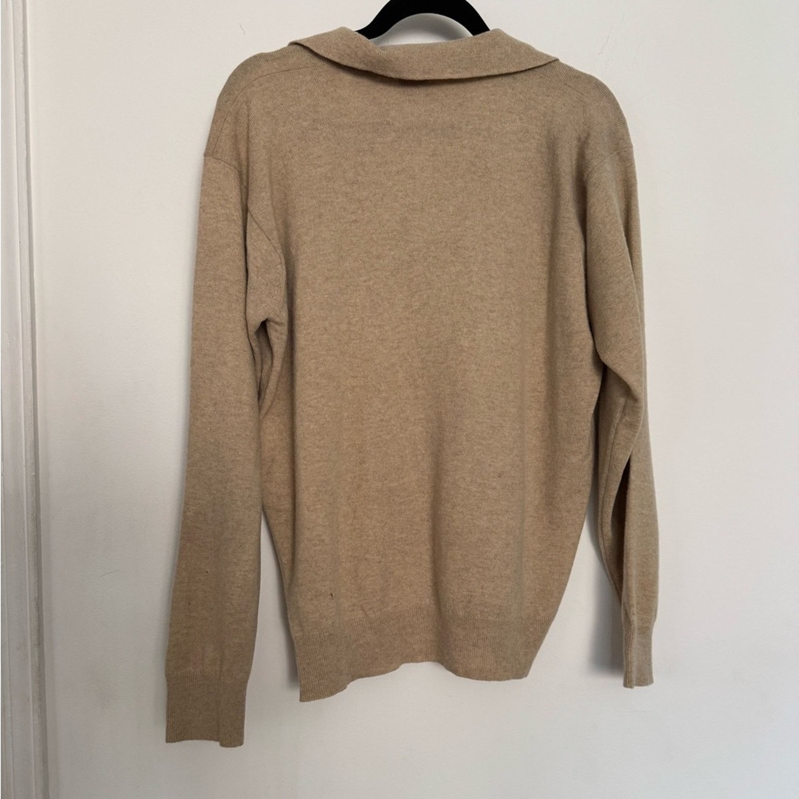 Tse TSE Men's Beige Cashmere Sweater Size US M / EU 48-50 / 2 - 2 Thumbnail