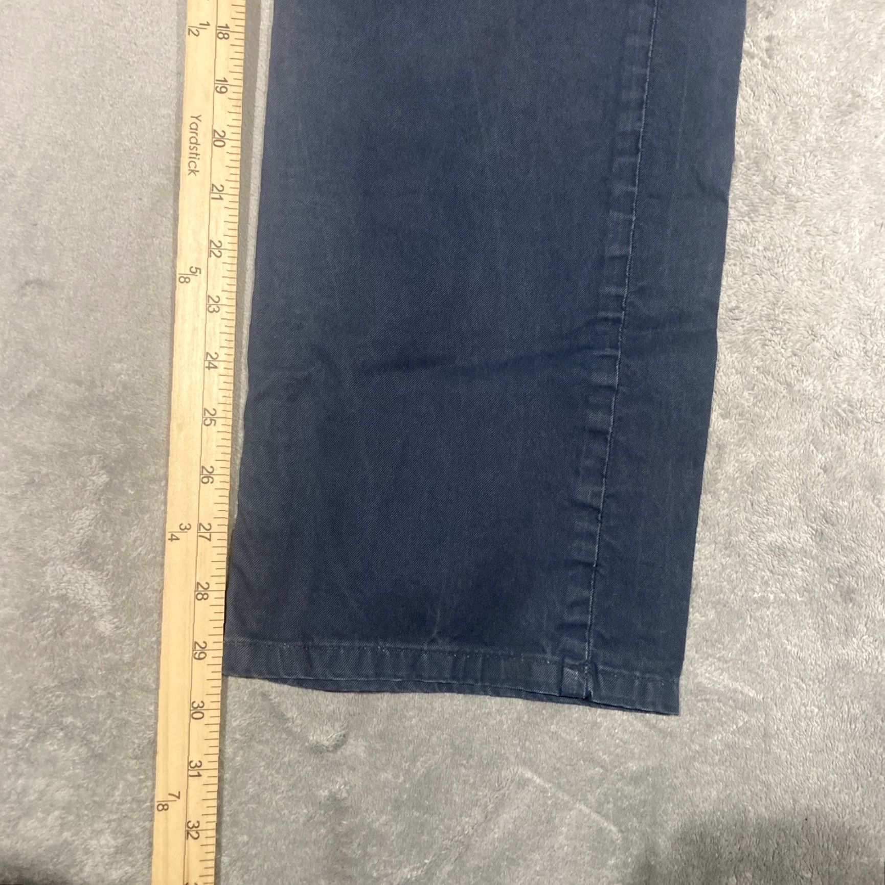 J Brand J. BRAND Pants Slim Straight KANE 36x30 Men Blue Casual Mid-Rise Cotton Blend Slimming Ankle Flat Front Regular Urban? Size US 36 / EU 52 - 3 Thumbnail