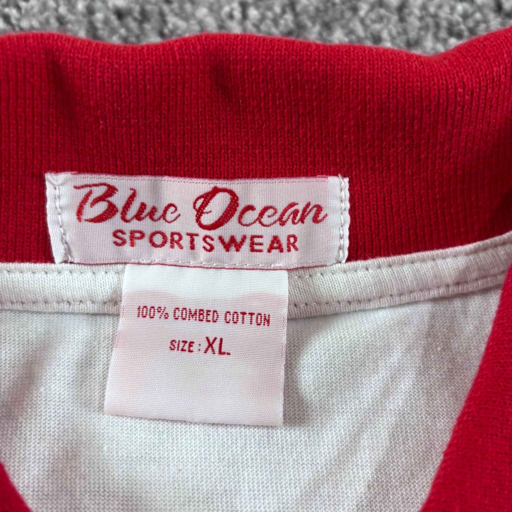 Vintage VINTAGE Blue Ocean Polo Shirt Mens XL White Cotton Yacht Club Size US XL / EU 56 / 4 - 2 Thumbnail