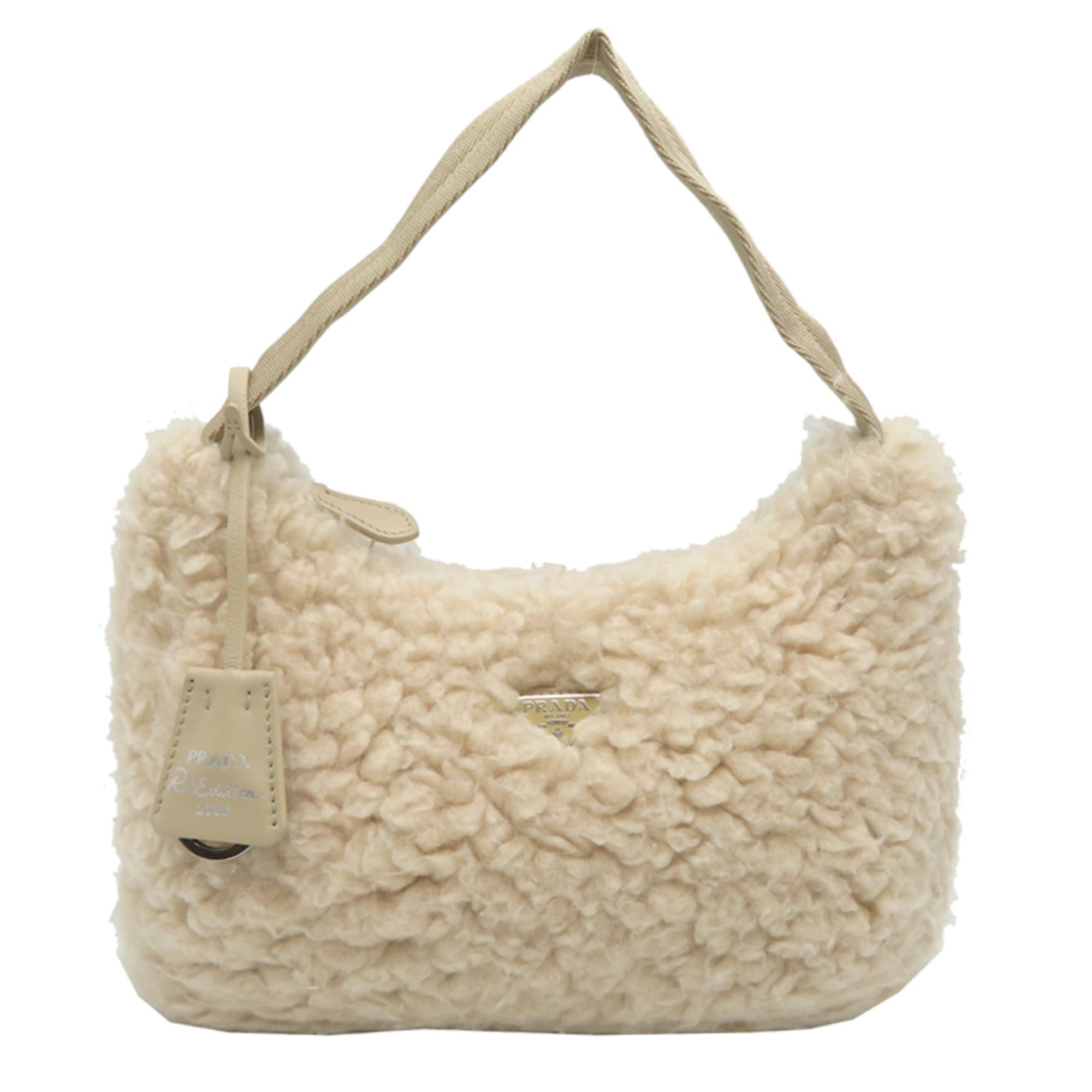 Prada Prada Women's Handbag 1NE515 Silk White Size ONE SIZE - 1 Thumbnail