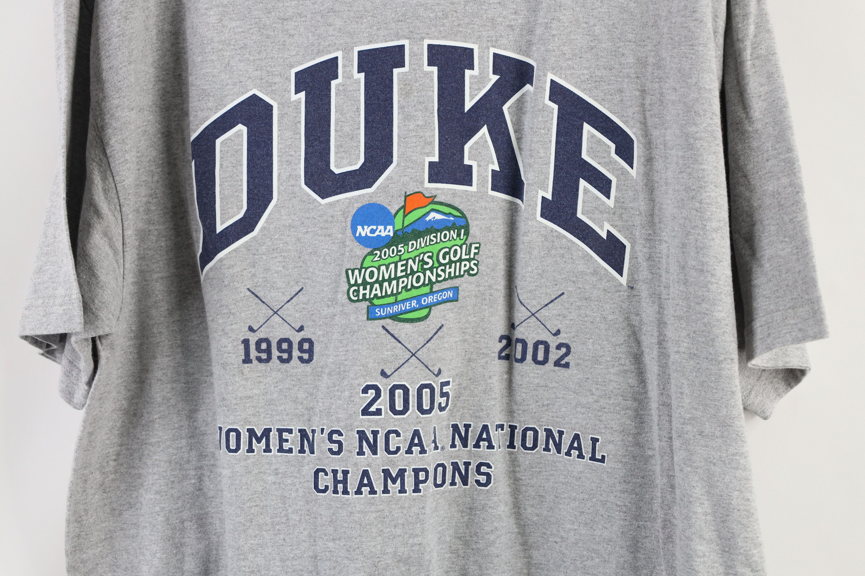 Vintage Vintage Golf Champs Duke University T-Shirt Heather Gray Size US XL / EU 56 / 4 - 4 Thumbnail