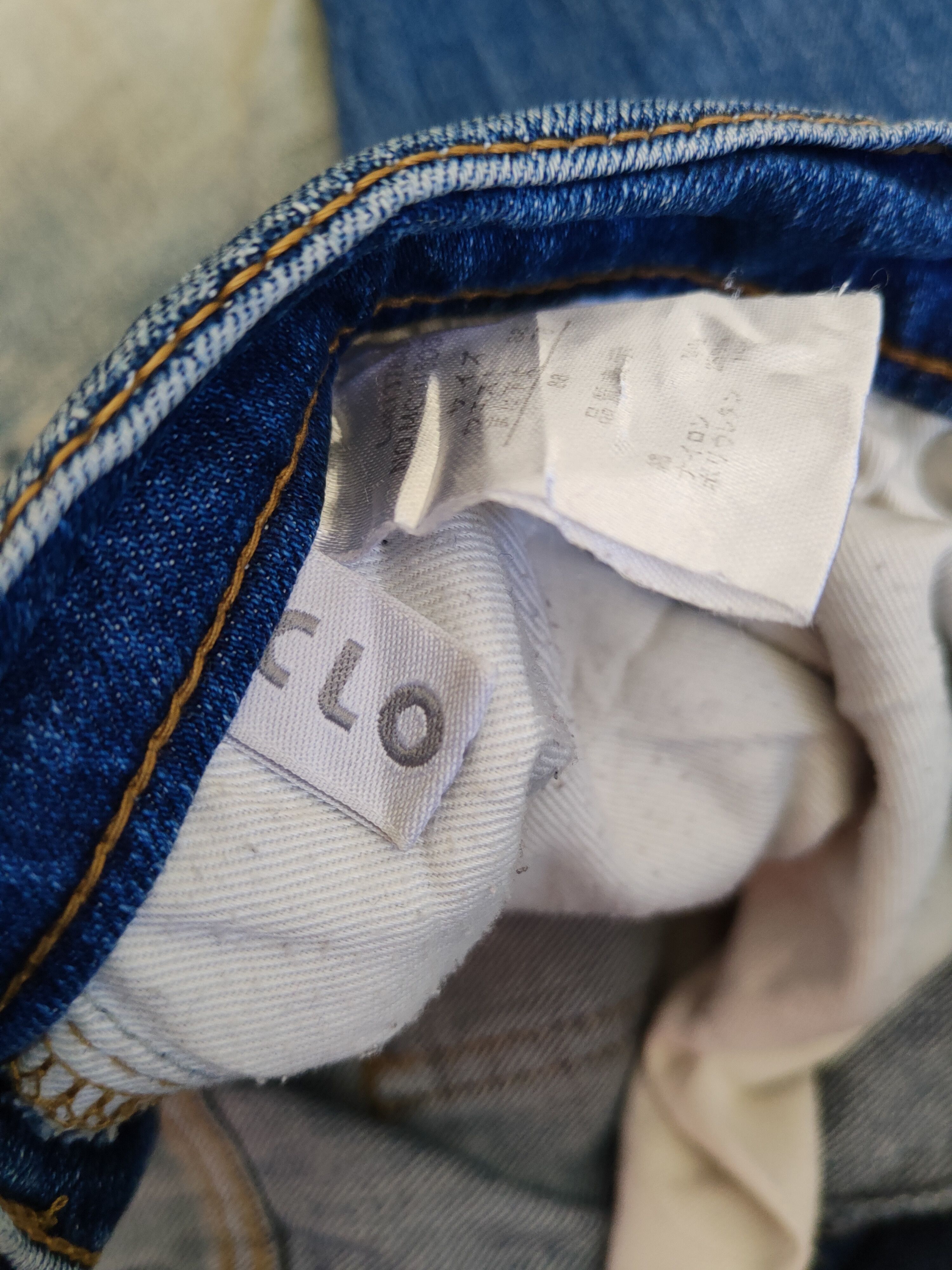 Japanese Brand Closshi Dark Blue Distressed Ripped Jeans #S1699 Size US 35 - 15 Thumbnail