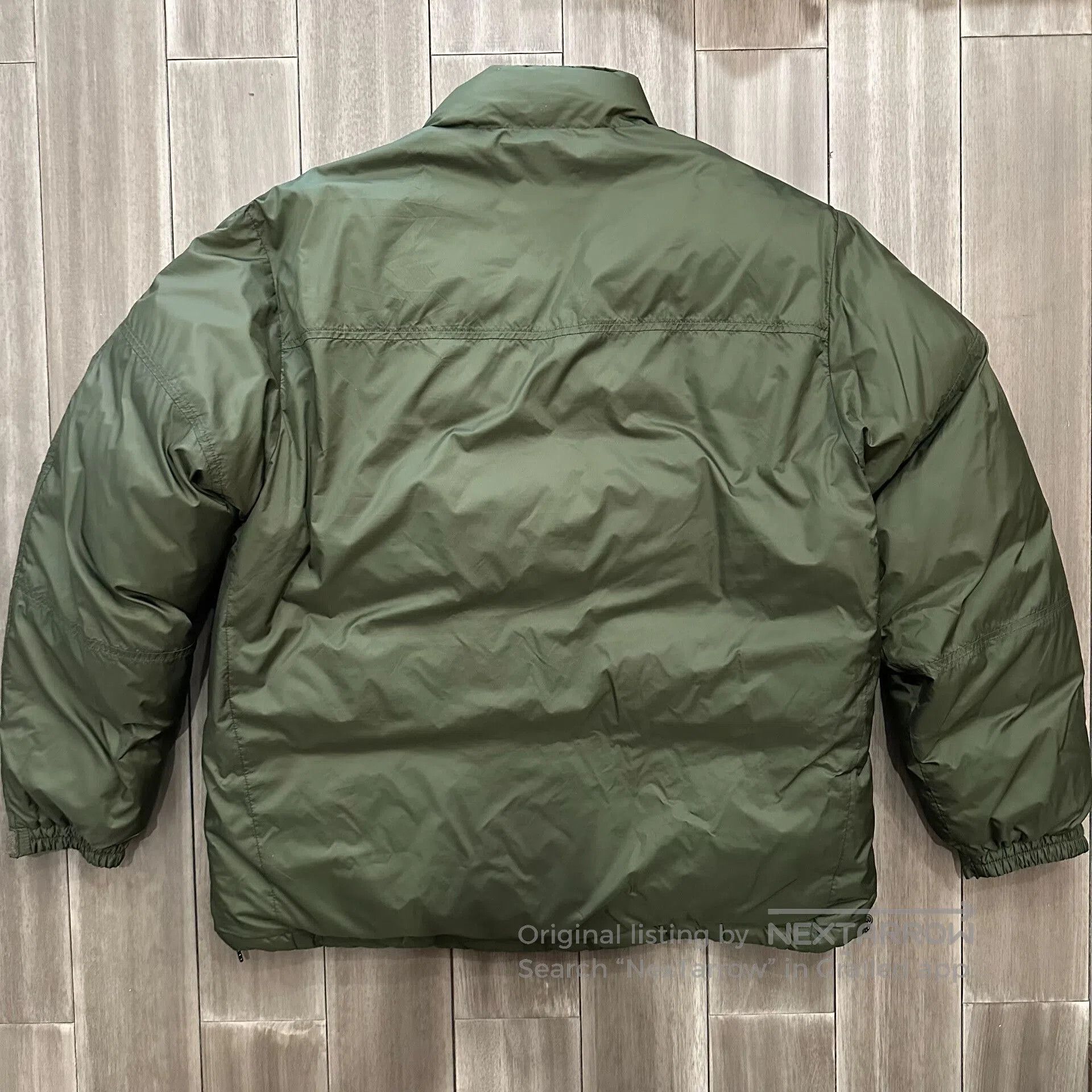 TAION Military Green Oversized Down Jacket. Size US L / EU 52-54 / 3 - 3 Thumbnail