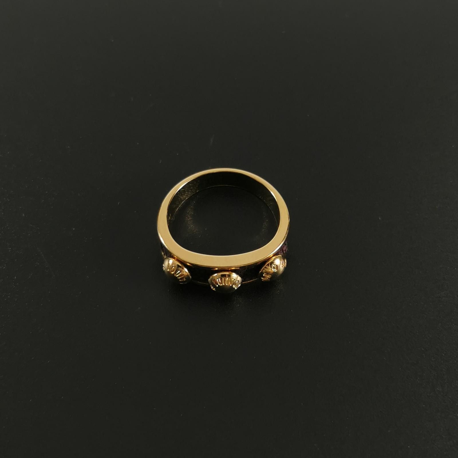 Louis Vuitton Louis Vuitton (LV) Letter Logo Engraved Ring Size 13 -z2505 Size ONE SIZE - 6 Thumbnail