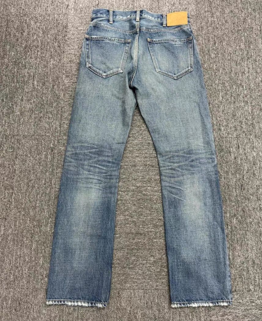 Celine CELINE Brushed Blue Washed Straight Destroyed Denim Pants Size US 28 / EU 44 - 5 Thumbnail