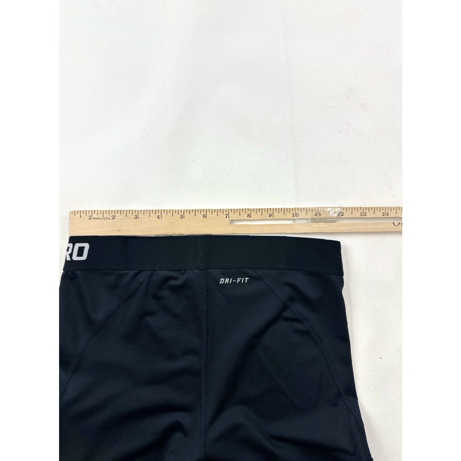 Nike Nike Pro Leggings Women’s M Medium Black Cropped Performance Activewear Size 32" / US 10 / IT 46 - 6 Thumbnail