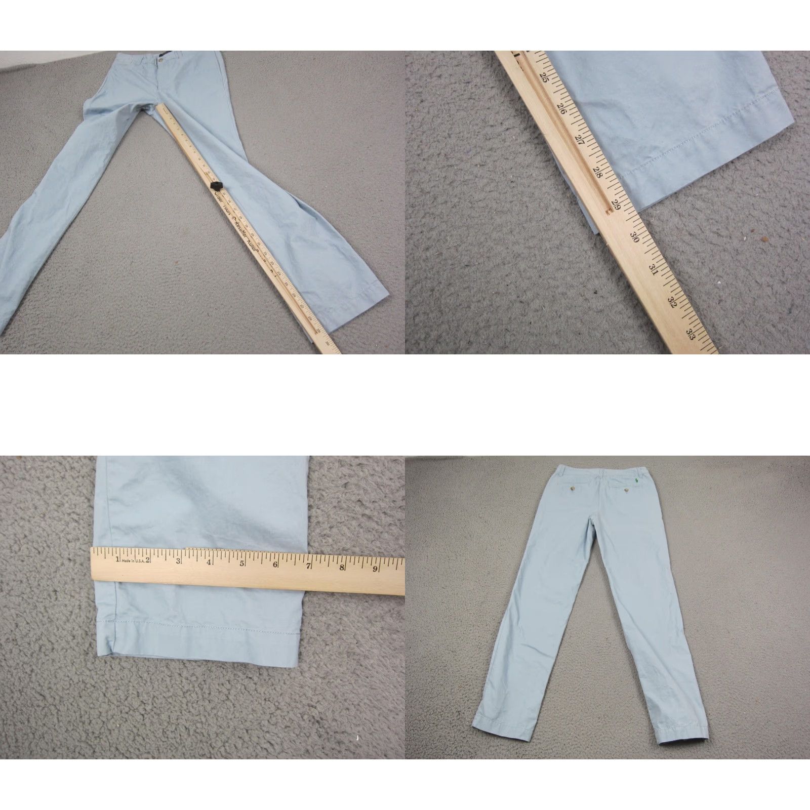 Polo Ralph Lauren Polo Ralph Lauren Pants Womens 16 Blue Straight Leg Chino Casual Beach City Preppy 16 Womens Pants Size 38" / US 16 / IT 52 - 9 Thumbnail