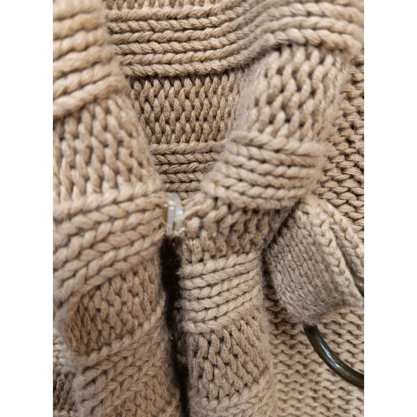 Ralph Lauren Lauren Ralph Lauren Cardigan Vest Women M Tan Linen Cotton Buckle Open Shawl Collar 90s Y2K Classic Lightweight Knit Size M / US 6-8 / IT 42-44 - 7 Thumbnail
