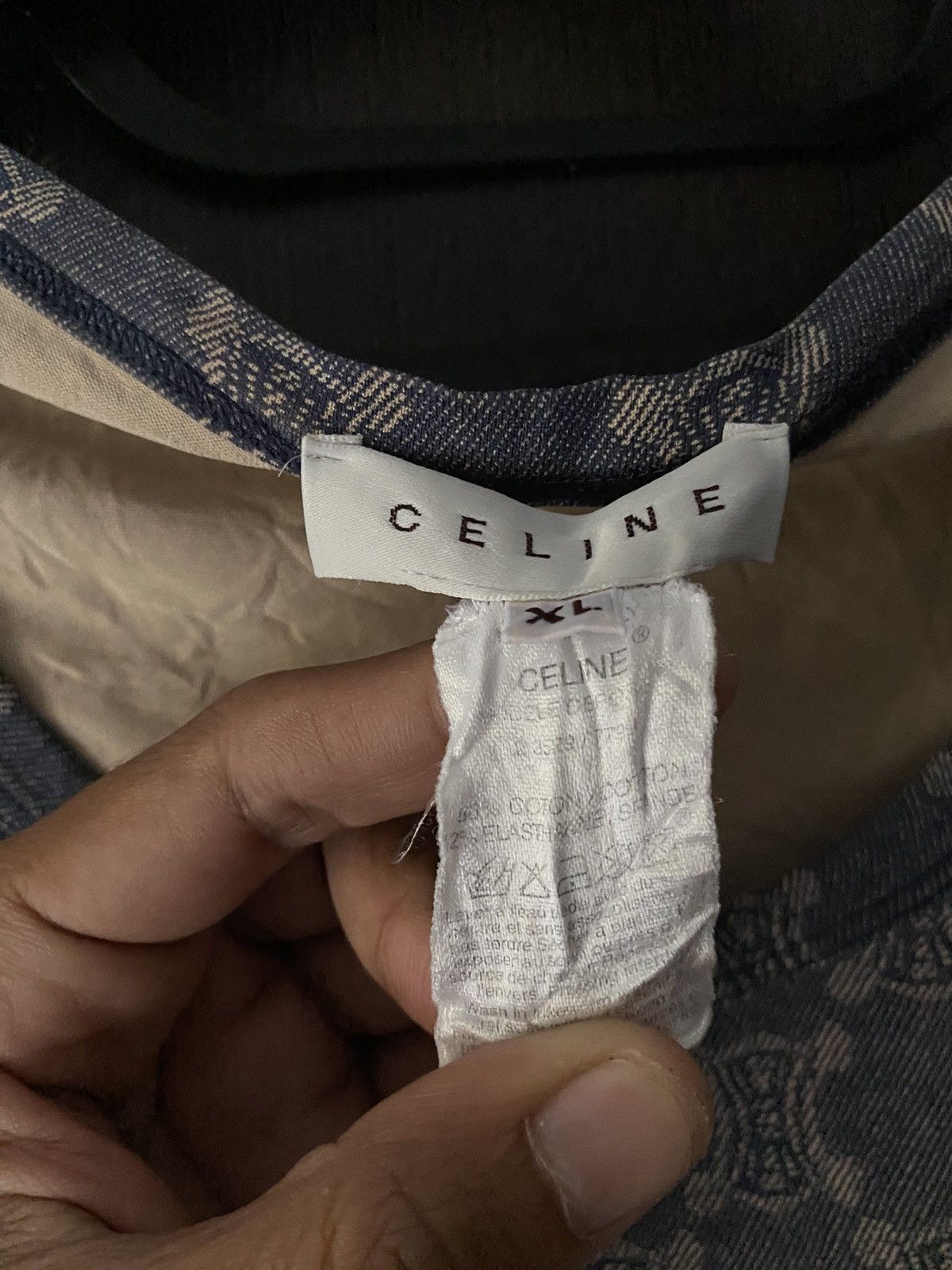 Celine 90s Celine monogram longsleeve tshirt vintage Size XL / US 12-14 / IT 48-50 - 4 Thumbnail