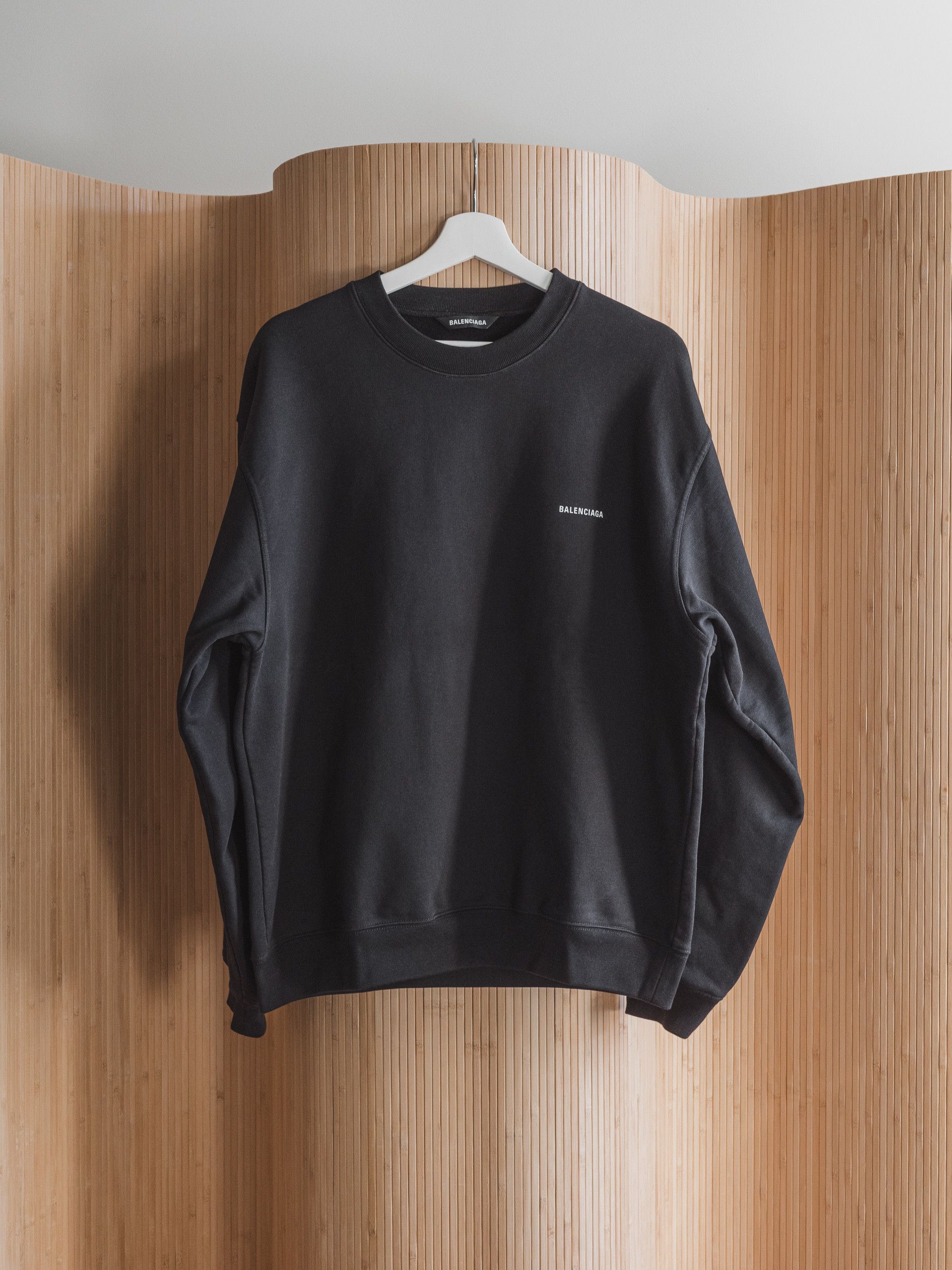 Balenciaga Logo Print Sweatshirt Size US M / EU 48-50 / 2 - 1 Thumbnail