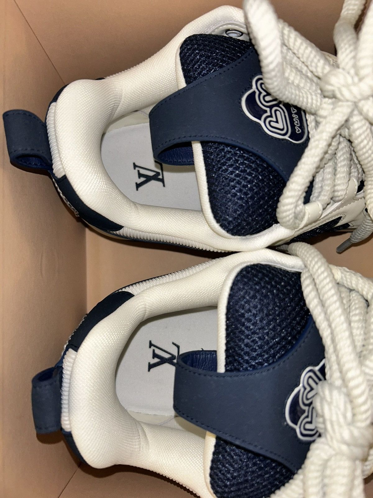 Louis Vuitton Louis Vuitton Skate Sneaker “Marine” “Navy” Size US 10 / EU 43 - 5 Thumbnail