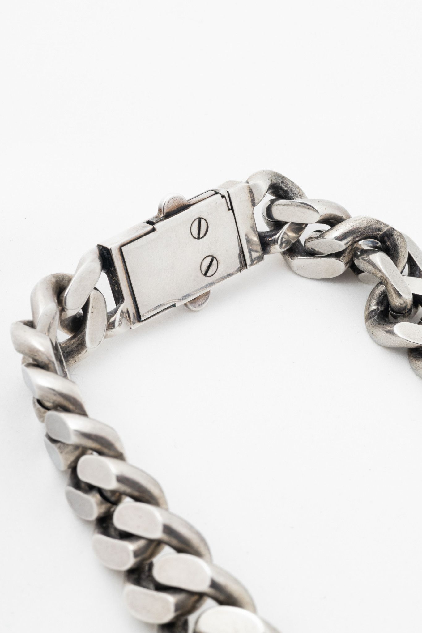 Saint Laurent Paris Saint Laurent Silver-Tone Logo Buckle Chunky Short Necklace Size ONE SIZE - 3 Thumbnail