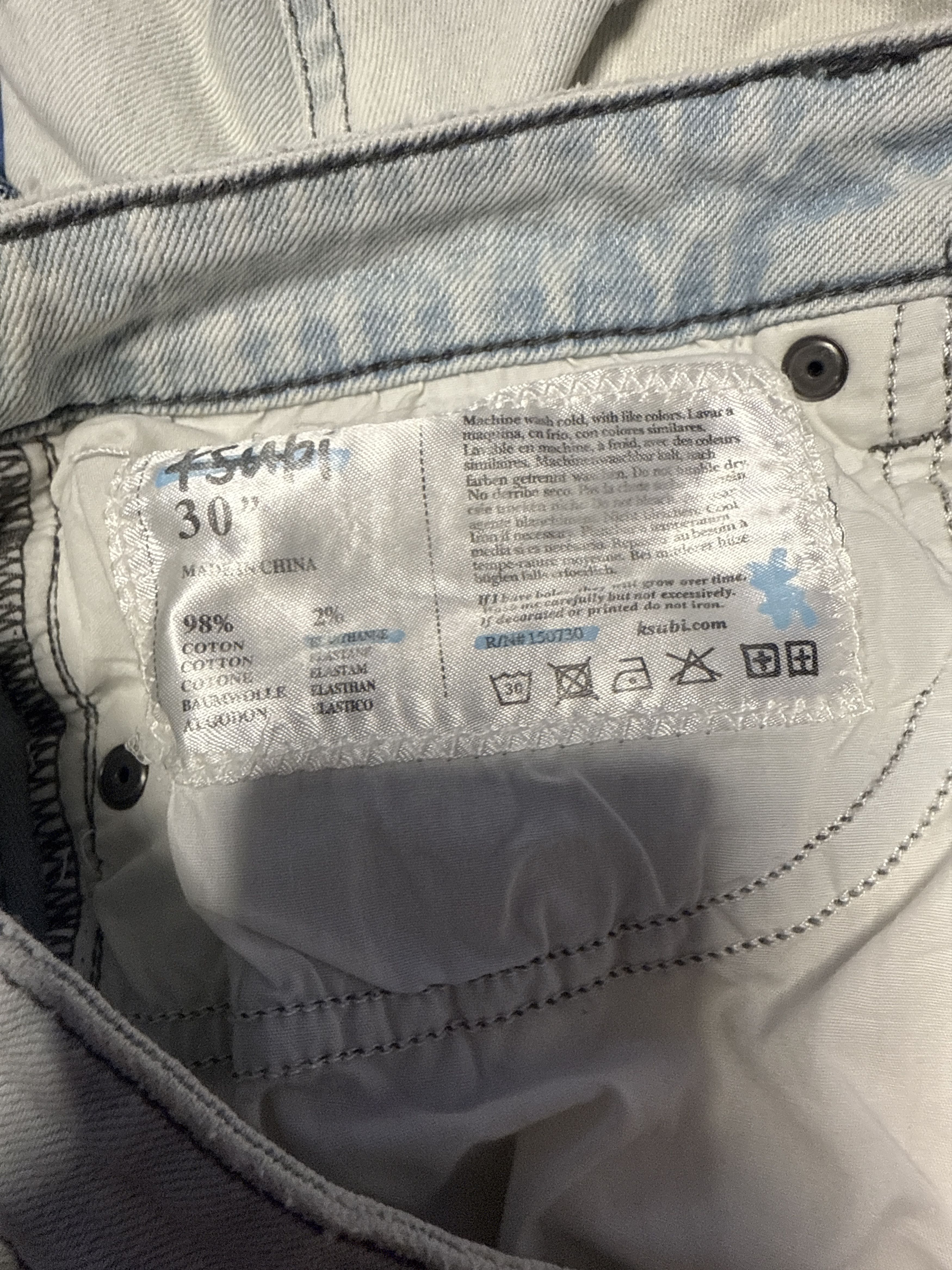 Ksubi KSUBI WOLF SHORT COLD IMAGE ICED Size US 30 / EU 46 - 4 Thumbnail