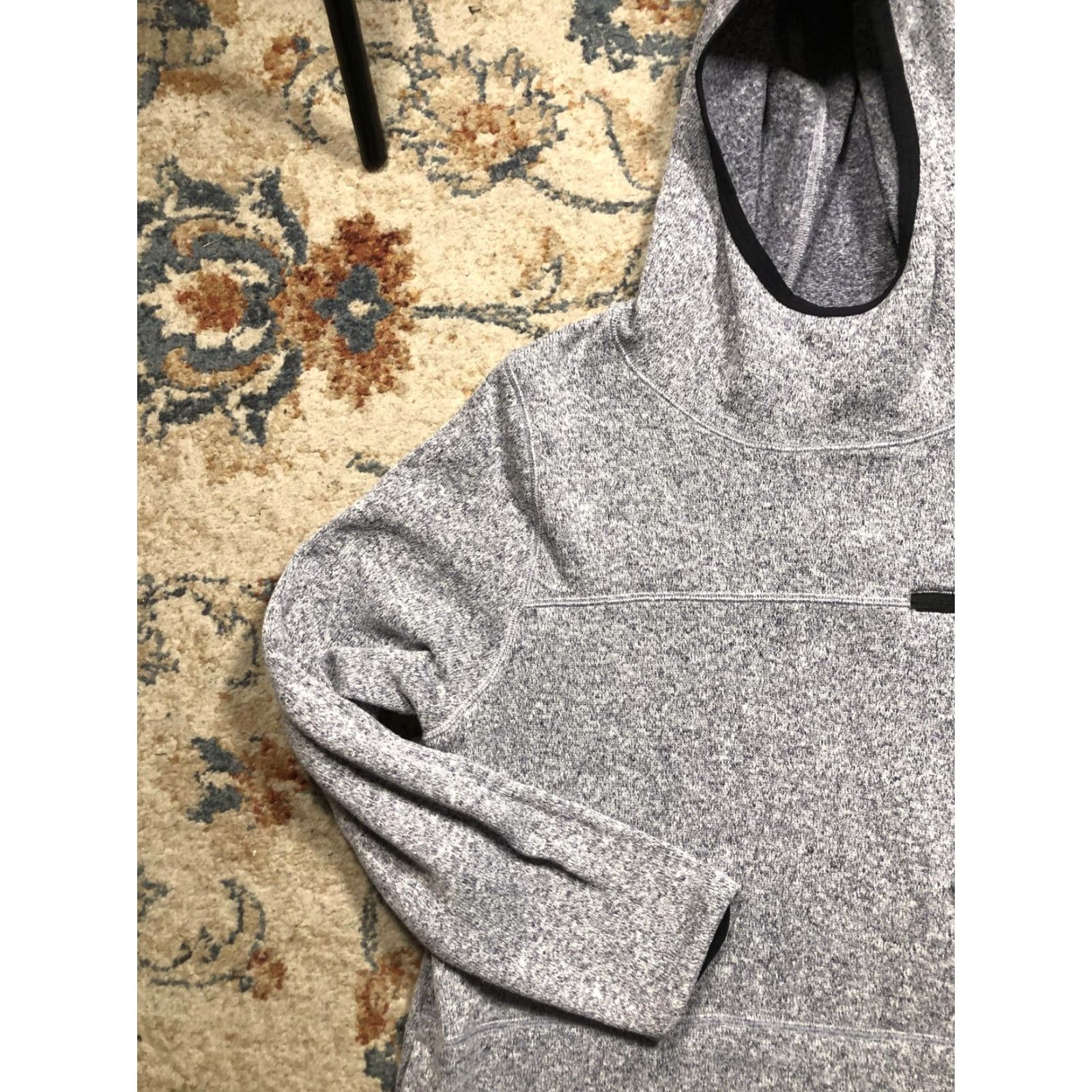 Nike Nike Hoodie Mens XL Gray Pullover Hooded Sweatshirt Zip Chest Pocket Swoosh Logo Size US XL / EU 56 / 4 - 3 Thumbnail