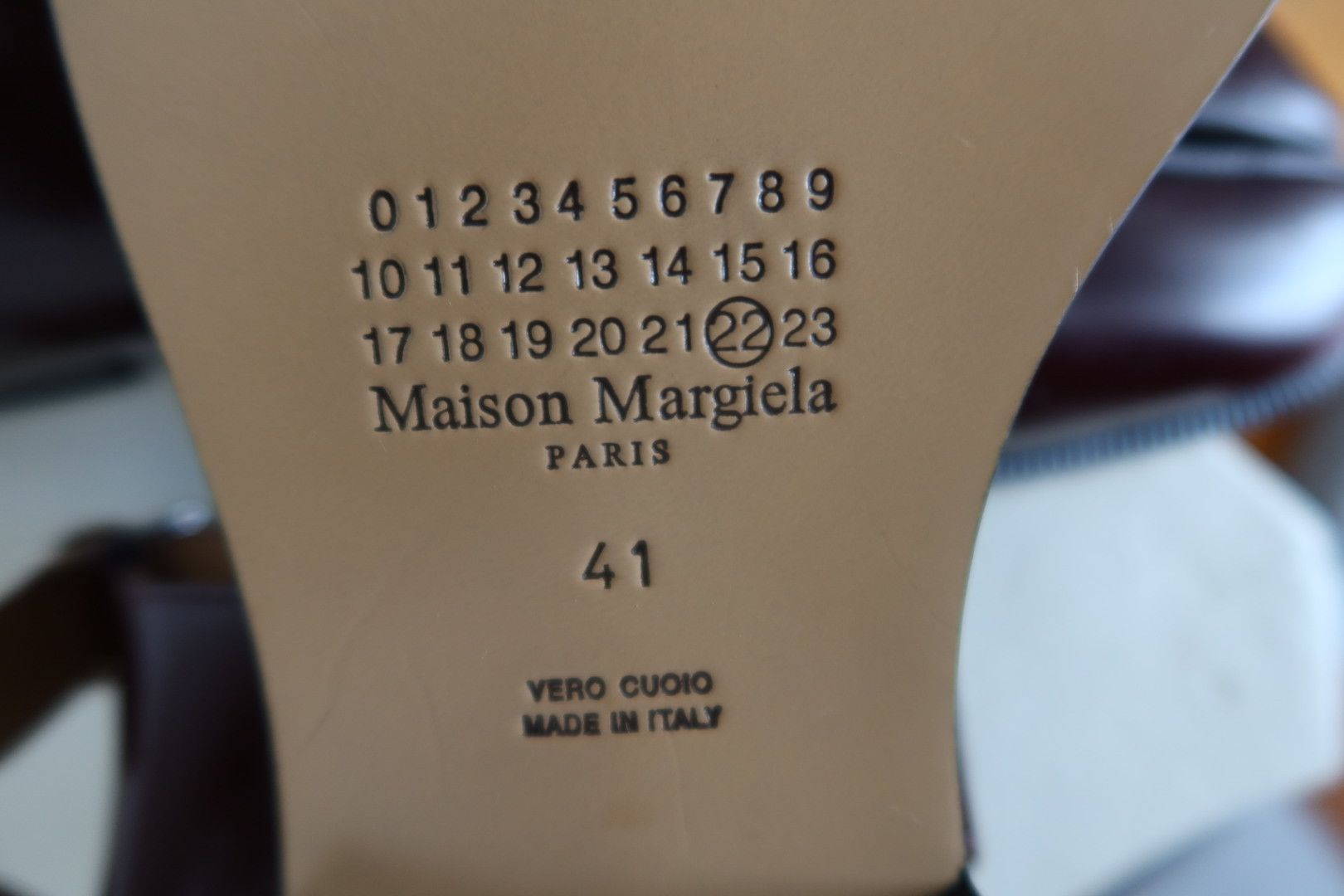Maison Margiela Margiela Tabi Leather Sandals in Brown Size US 11 / IT 41 - 5 Thumbnail