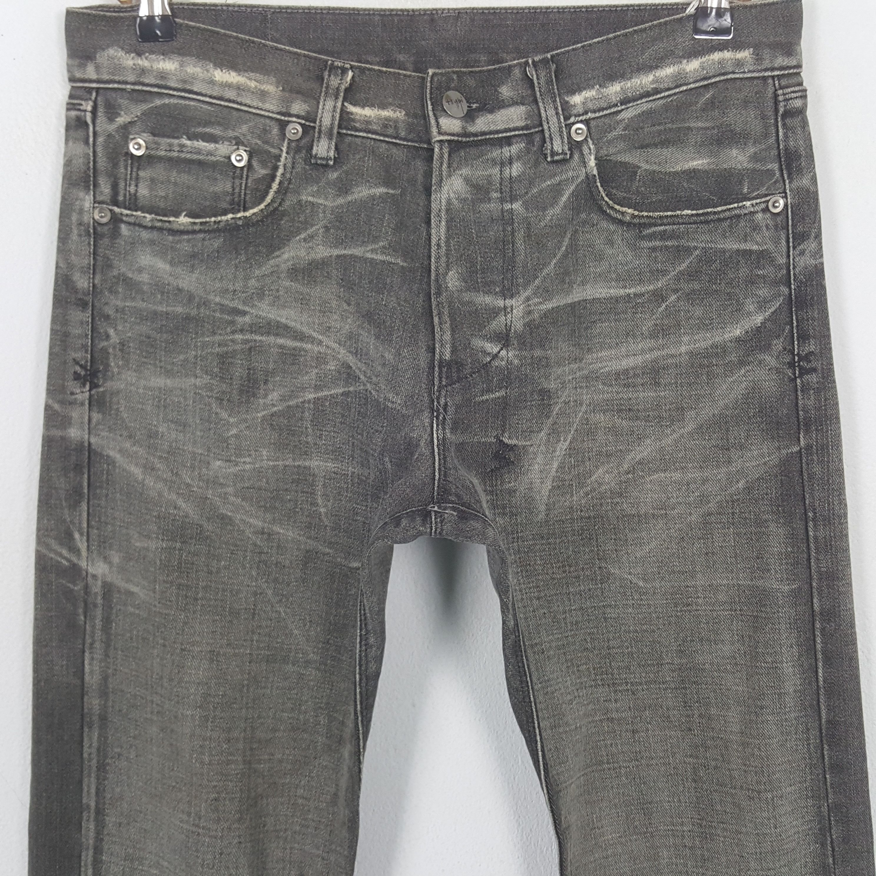 Japanese Brand Vintage Tsubi Japanese Rare Fading Style Denim Jeans RR12 Size US 33 - 2 Thumbnail