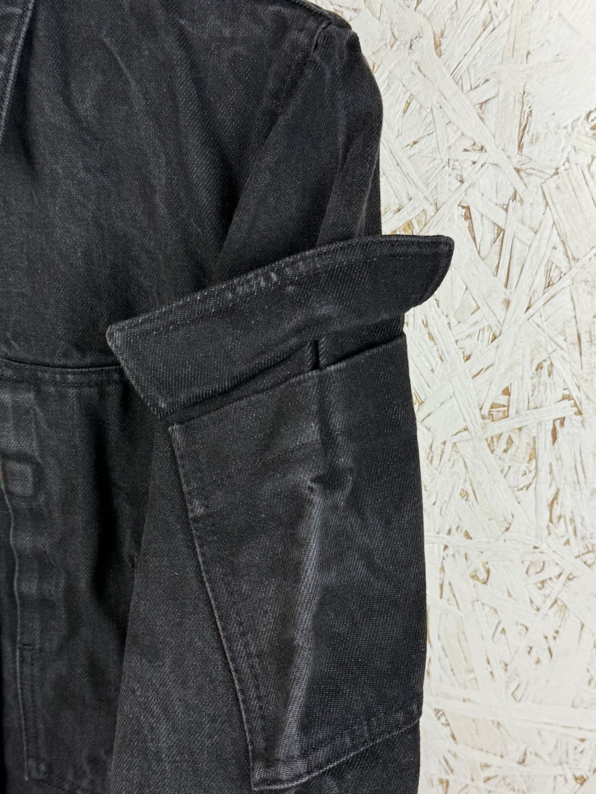 Gucci Gucci Tom Ford AW1999 Web Trim Denim Jacket Black Size 40 Size M / US 6-8 / IT 42-44 - 4 Thumbnail