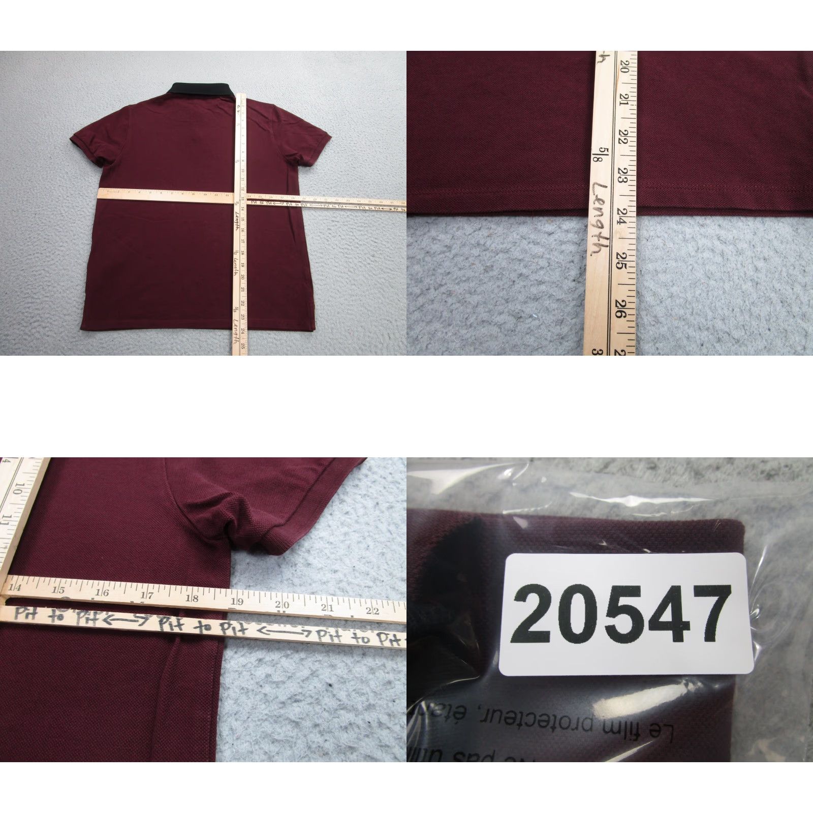 Sandro Sandro Polo Shirt Mens Small Red Black Cotton Short Sleeve Point Collar Paris Size US S / EU 44-46 / 1 - 8 Thumbnail
