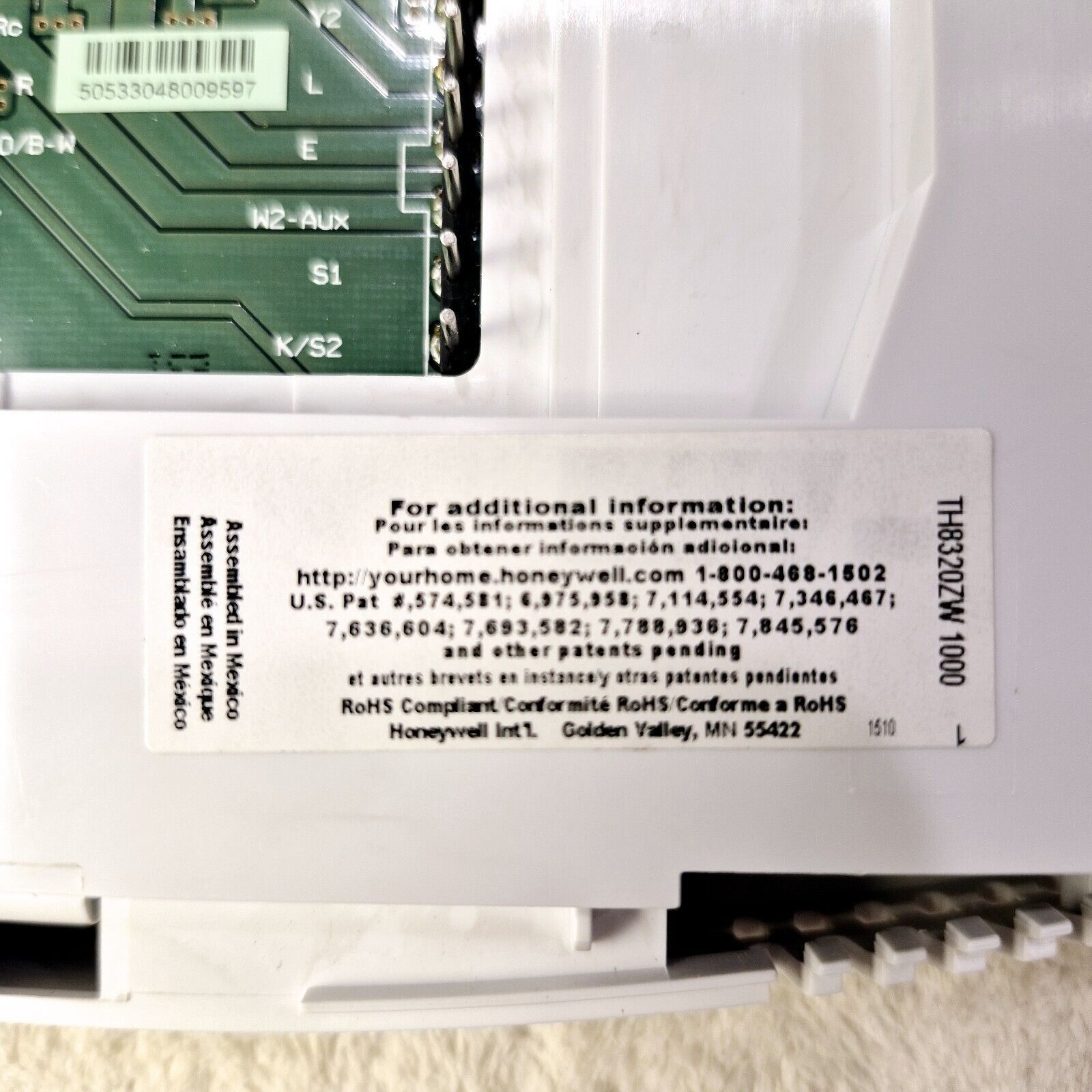 & Other Stories Honeywell TH8320ZW Program Touchscreen Thermostat No Batt Size ONE SIZE - 7 Thumbnail