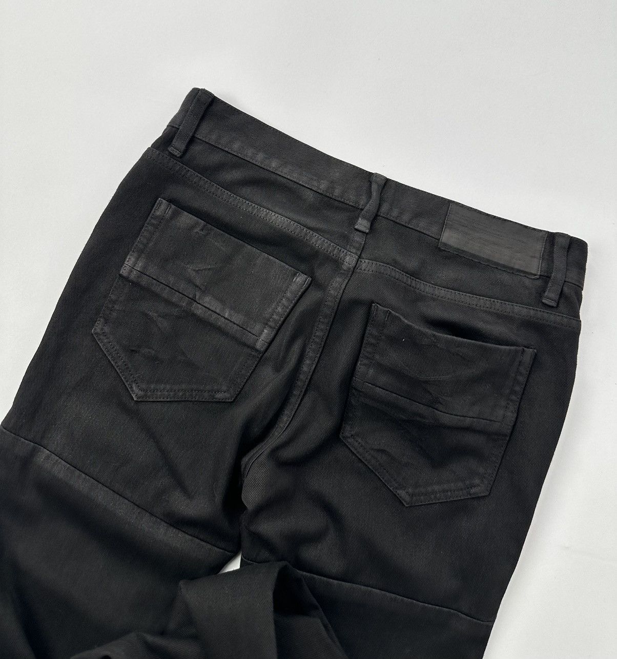 Julius Julius S/S11 Chaos Ontological Anarchism Knit Denim Waxed Size US 31 - 12 Thumbnail