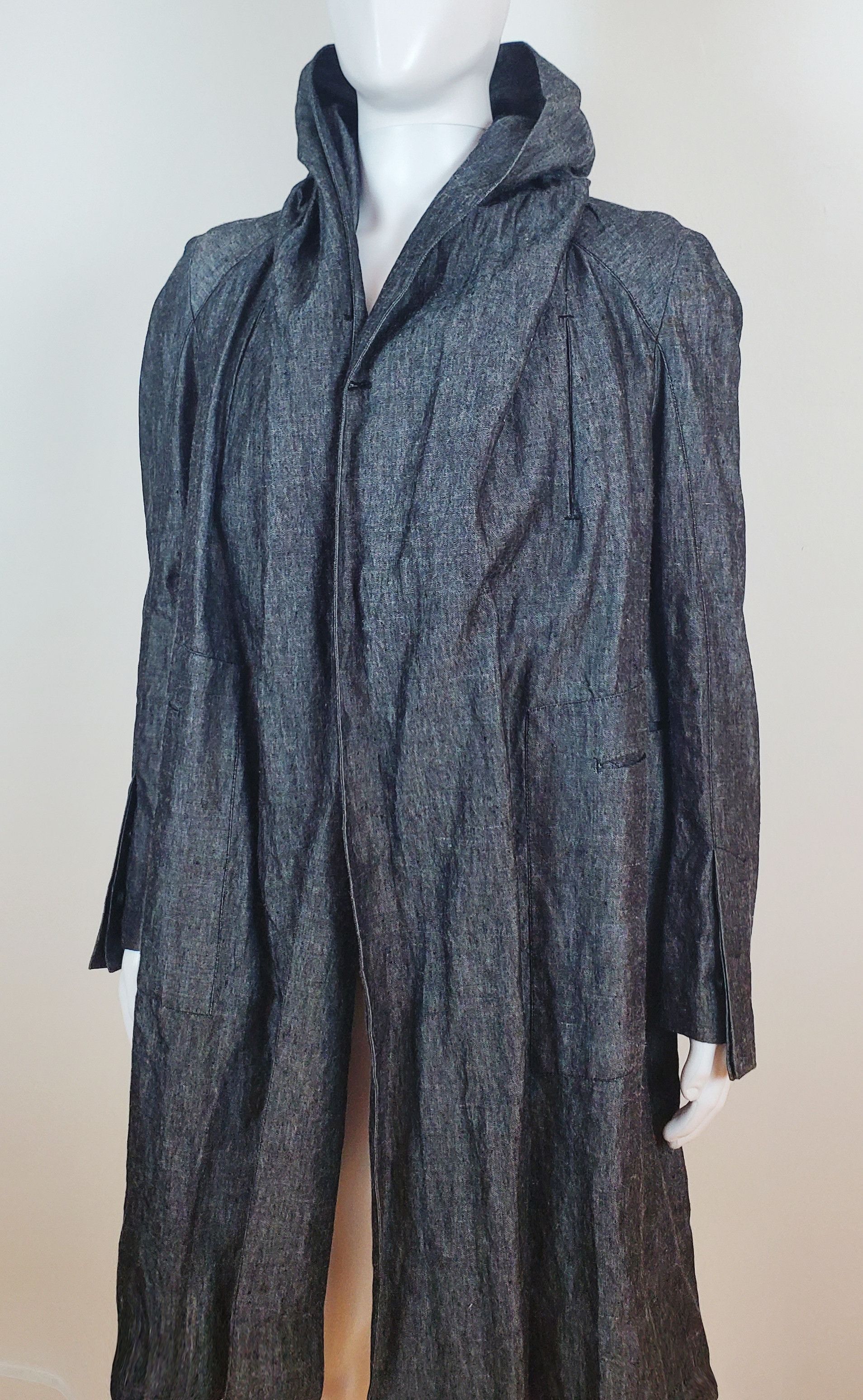Masnada MASNADA Storm Grey Hoodie Designers Overcoat Jacket Size US M / EU 48-50 / 2 - 12 Thumbnail