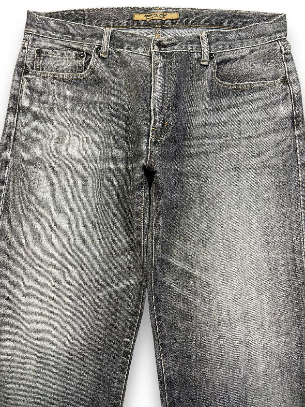 Undercover × Uniqlo Vintage Uniqlo S002 Faded Washed Whiskers Loose Fit Jeans Size US 35 - 3 Thumbnail