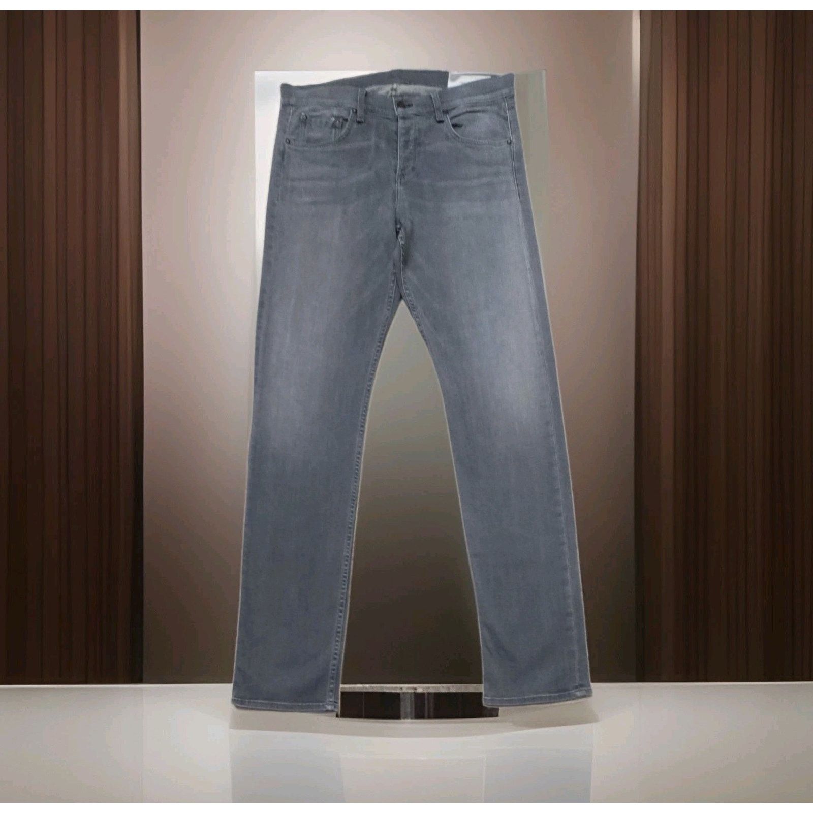 Rag & Bone Rag & Bone Standard 3 Athletic Silver Grey Stretch Jeans 32 Size US 32 / EU 48 - 1 Thumbnail