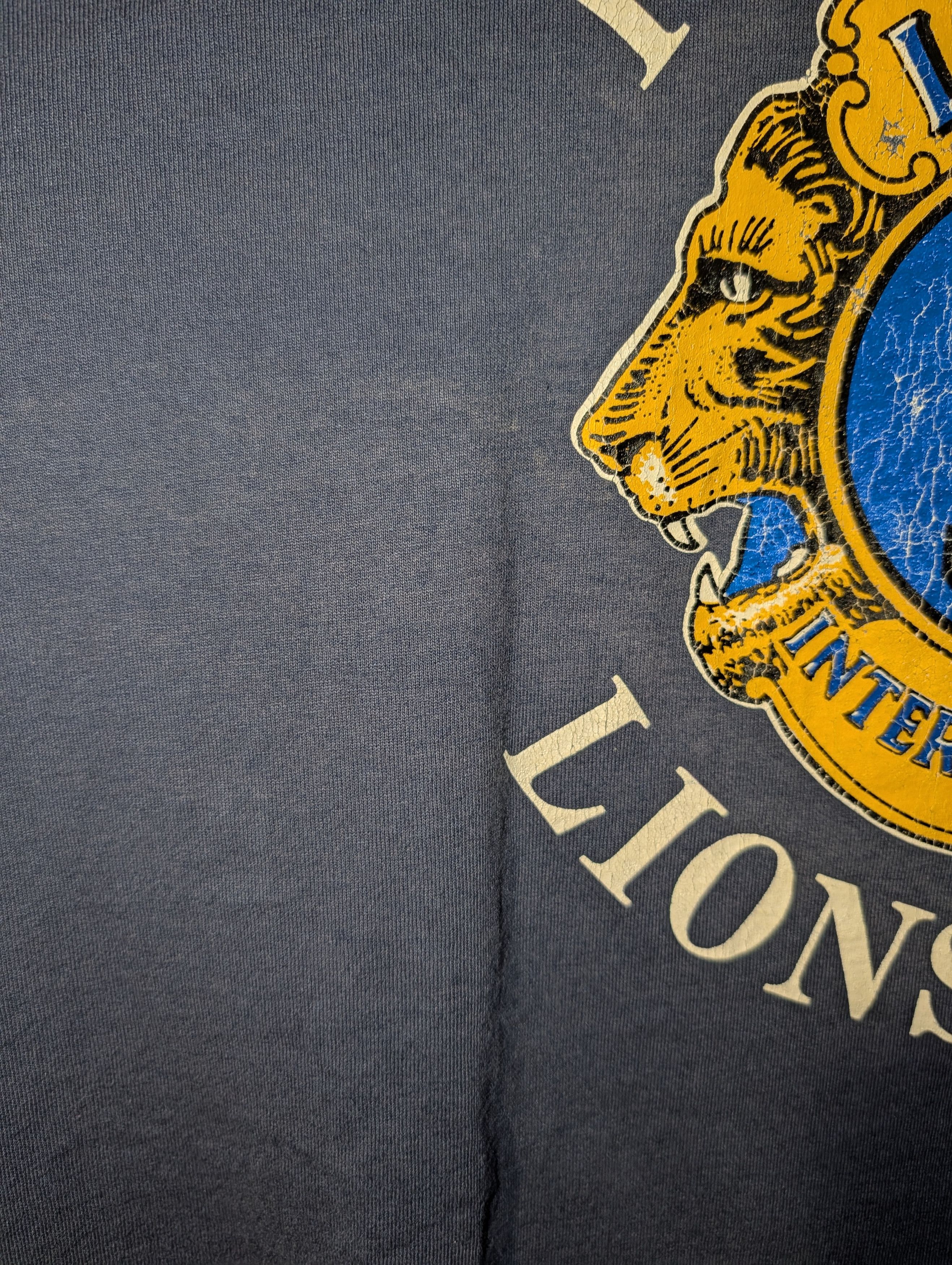 Arts & Science Vintage 90s Pepperell Lions Club Massachusetts T-Shirt Size US L / EU 52-54 / 3 - 4 Thumbnail