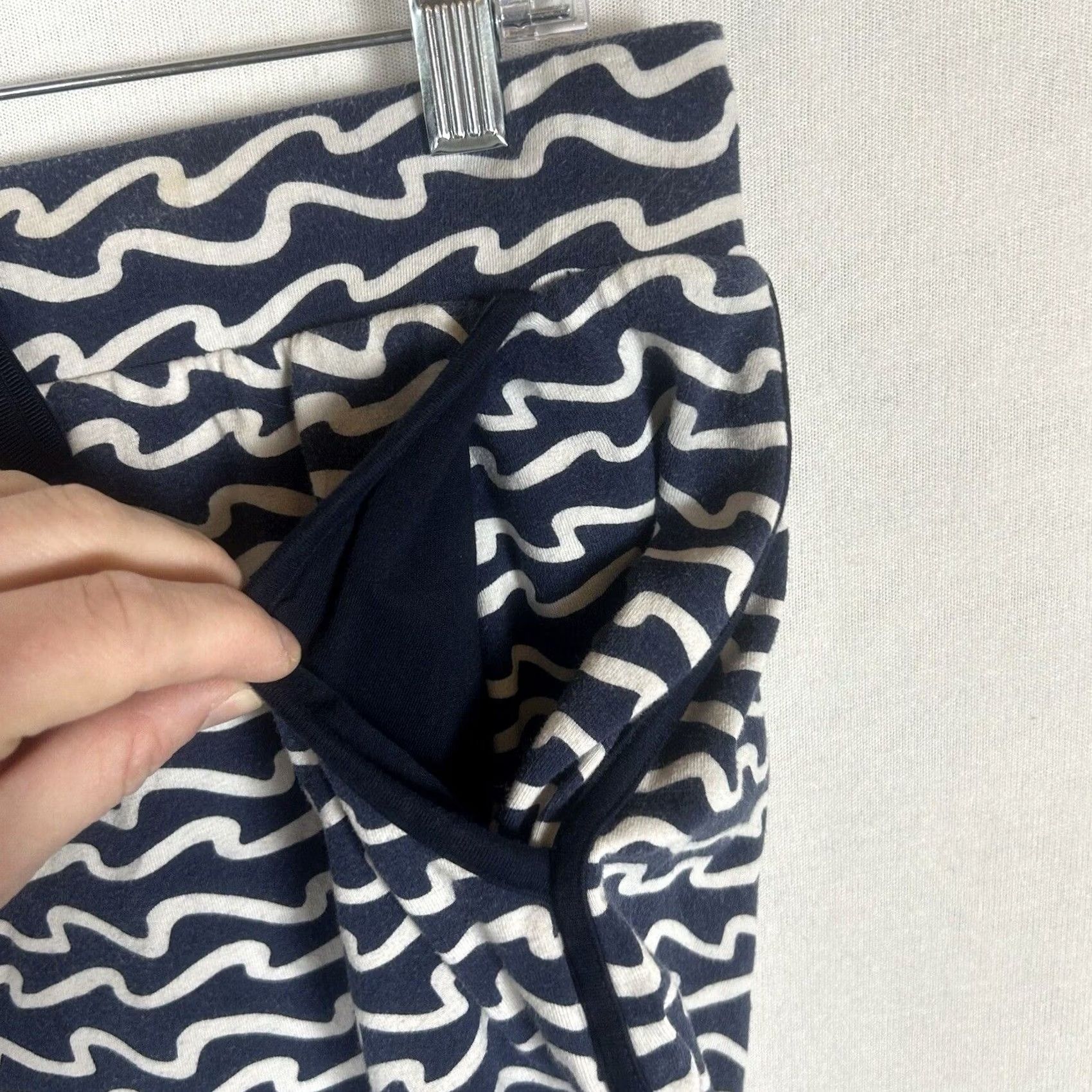 Talbots T By Talbots Womens Athletic Skort Size S Small Blue Geometric Pockets Stretch Drawstring Athletic Sports Tennis Golf Size ONE SIZE - 7 Thumbnail