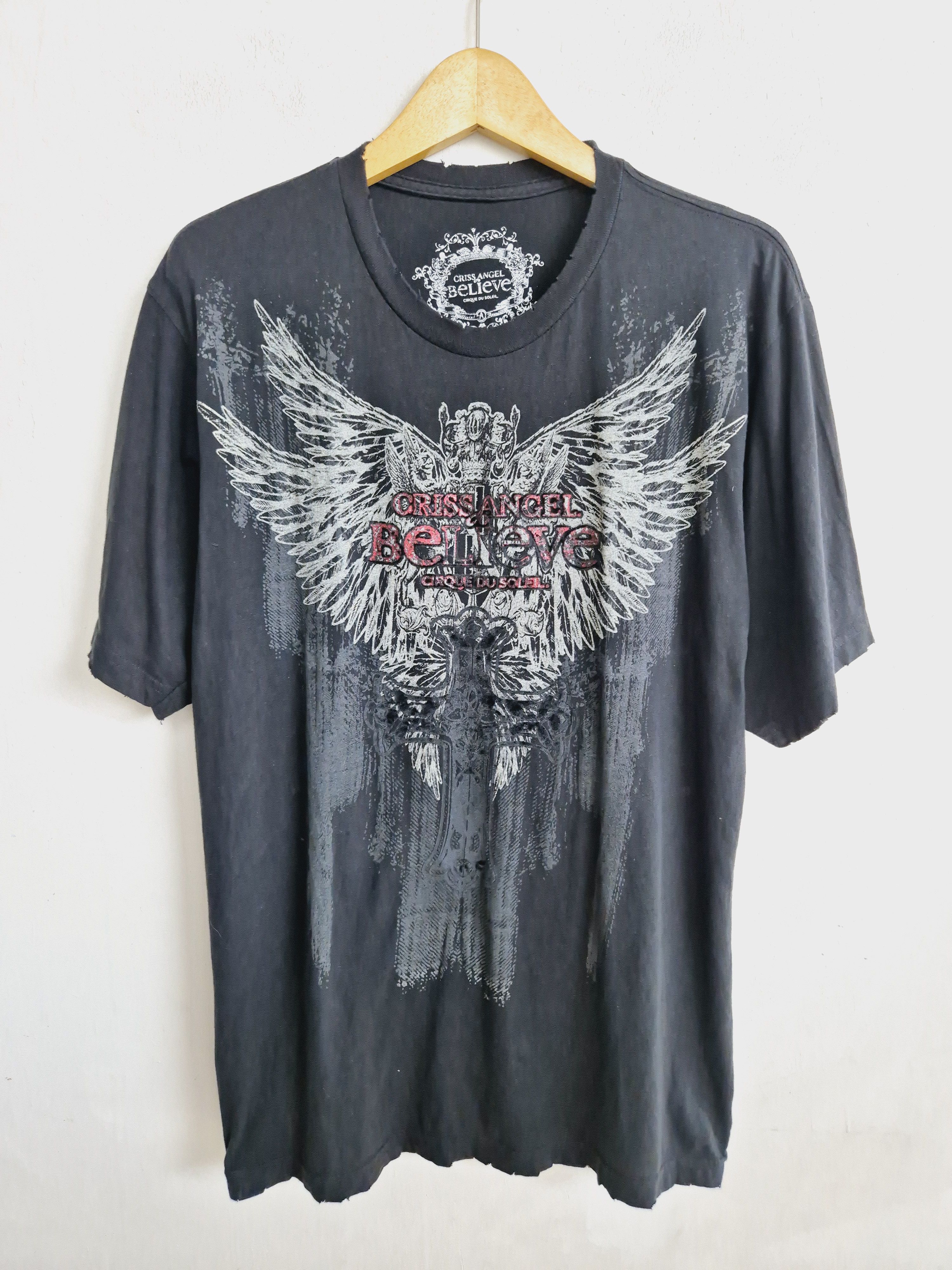 Affliction Criss Angel Believe Tour T-Shirt Size XL Size US L / EU 52-54 / 3 - 1 Thumbnail