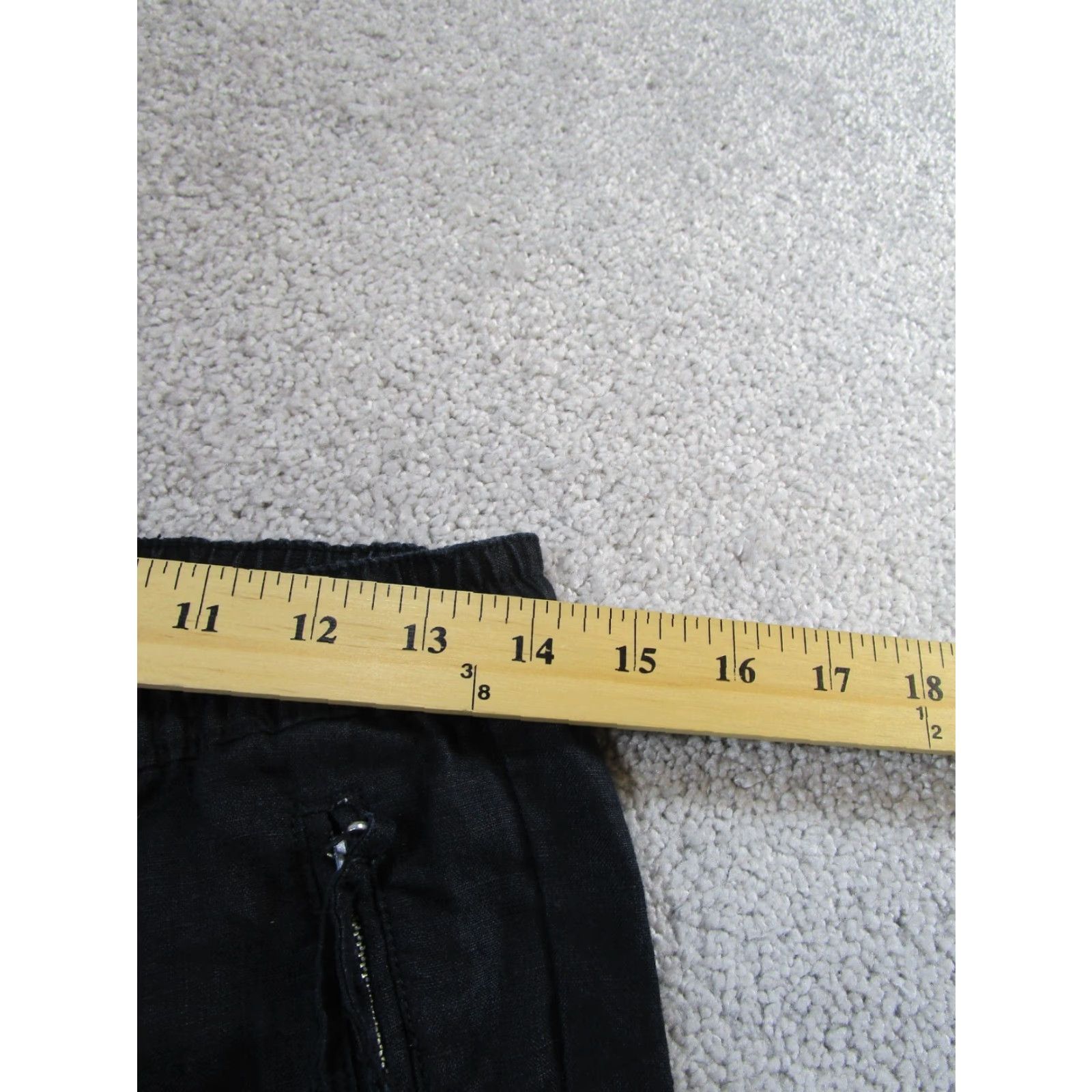 Lord & Taylor VINTAGE LORD & TAYLOR Pants Womens XS Black Solid Drawstring Jogger Tapered Knit Flat Front Size 26" / US 2 / IT 38 - 6 Thumbnail