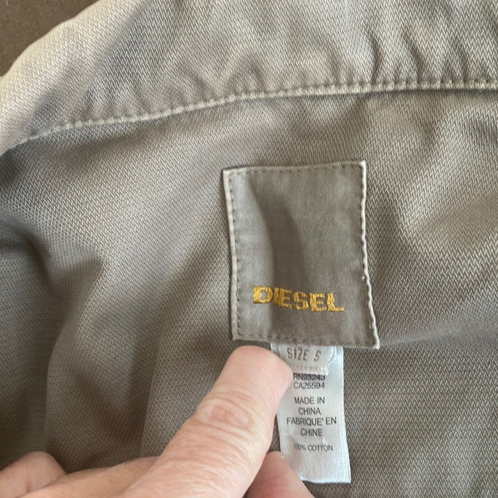 Diesel Diesel Khaki Beige Cotton Utility Jacket Size Small Size S / US 4 / IT 40 - 7 Thumbnail