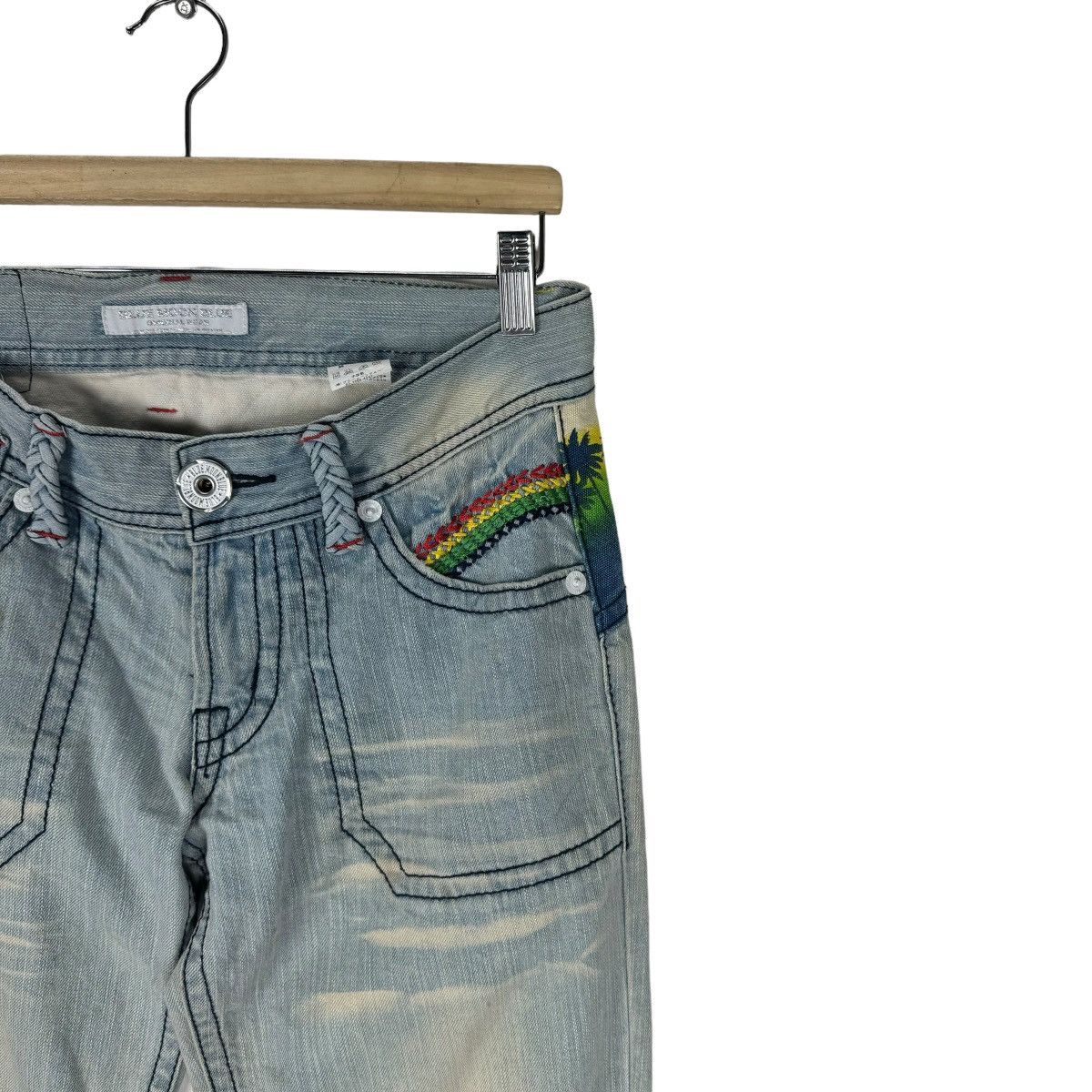 Blue Blue Japan ☀️BLUE MOON BLUE HAWAII DENIM JEANS PANTS Size US 30 / EU 46 - 4 Thumbnail