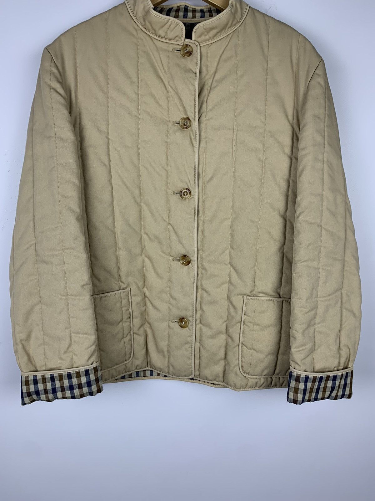 Aquascutum Aquascutum Showerproof Padded Jacket Sz M House Check Lining Size M / US 6-8 / IT 42-44 - 3 Thumbnail