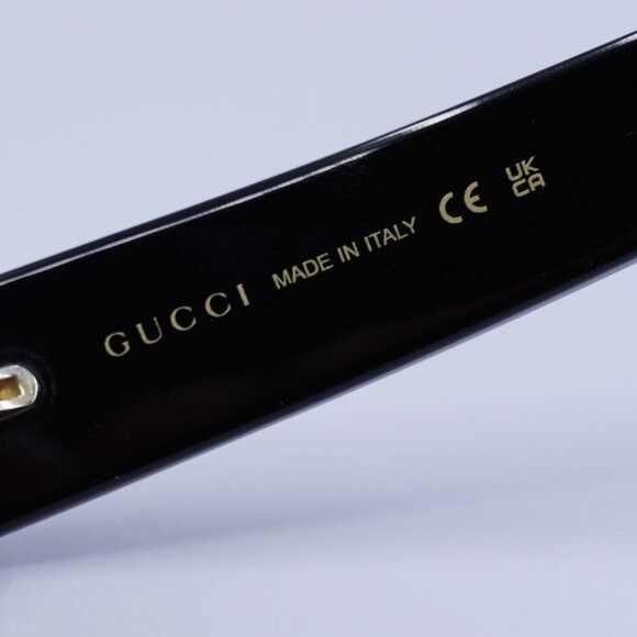 Gucci Gucci GG1591S 001 Sunglasses Black Browline Frame Size ONE SIZE - 5 Thumbnail