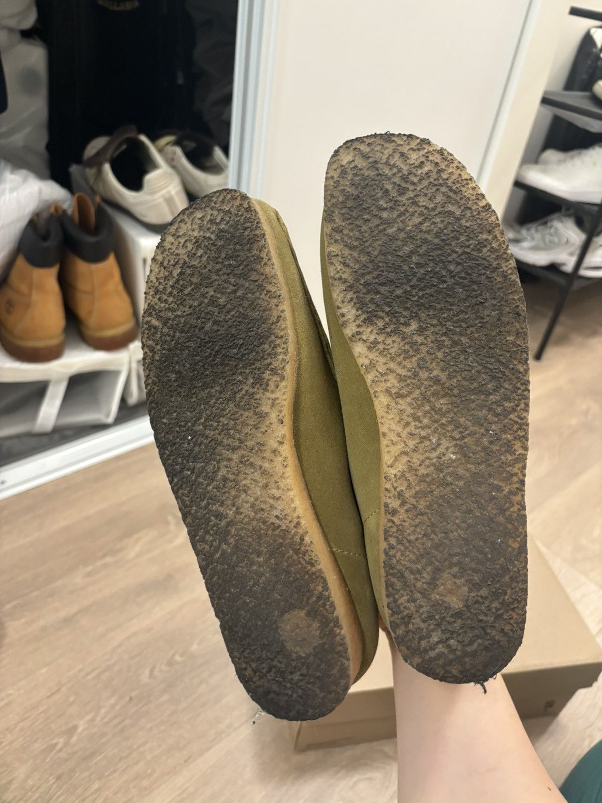 Clarks Clarks Wallabees Khaki Size US 9.5 / EU 42-43 - 7 Thumbnail