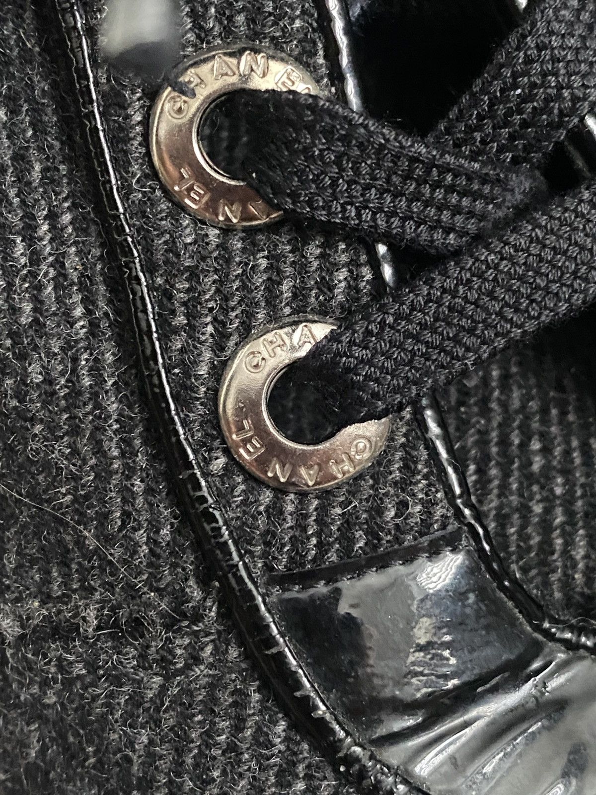 Chanel CHANEL 2008 EC Runway Wool Moto Boots (EC Runway / 2008 Size US 9 / IT 39 - 6 Thumbnail