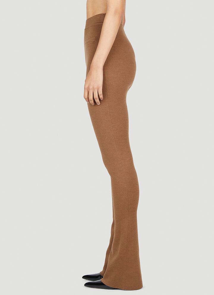Saint Laurent Paris o1s1wg111024 Flared Pants in Wool in Camel Size 26" / US 2 / IT 38 - 3 Thumbnail