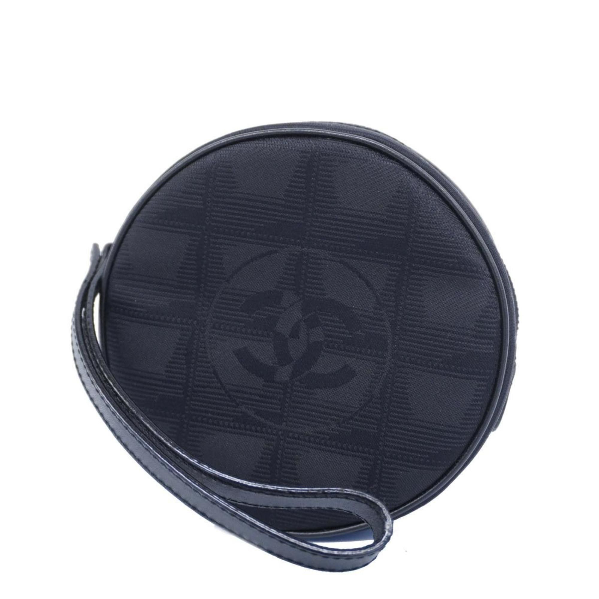 image of Chanel Pouch New Travel Nylon Black Women's