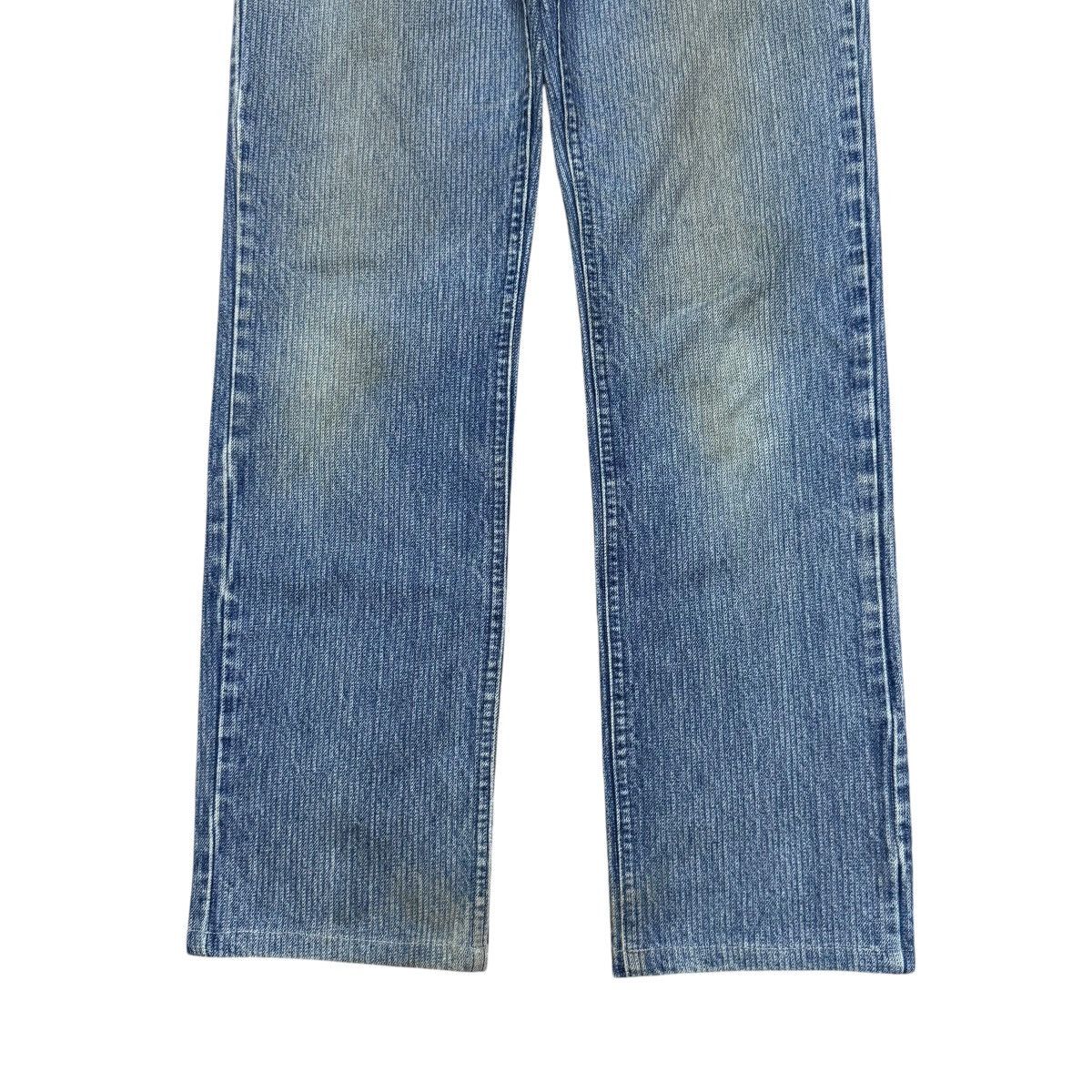 Lee Vintage 70s Lee Railroad Stripe Denim Jeans Mudwash Size US 30 / EU 46 - 7 Thumbnail