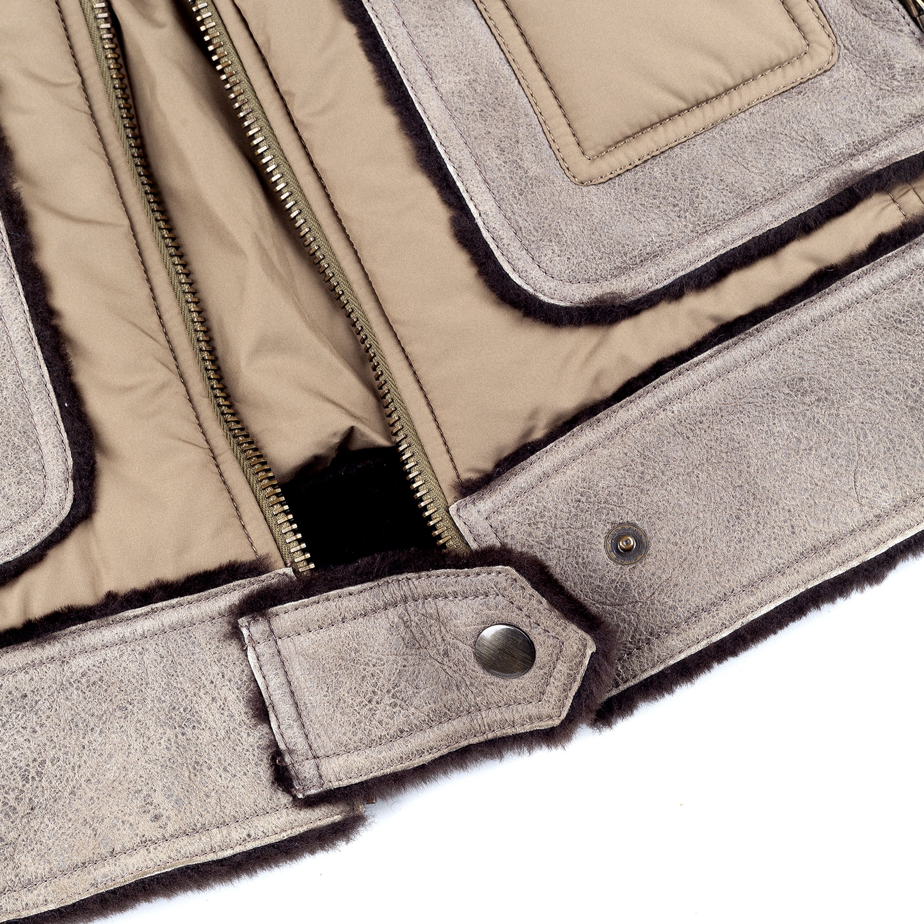 Dolce & Gabbana Dolce & Gabbana Brown Fur Lambskin Vintage Jacket (M) Size US M / EU 48-50 / 2 - 8 Thumbnail