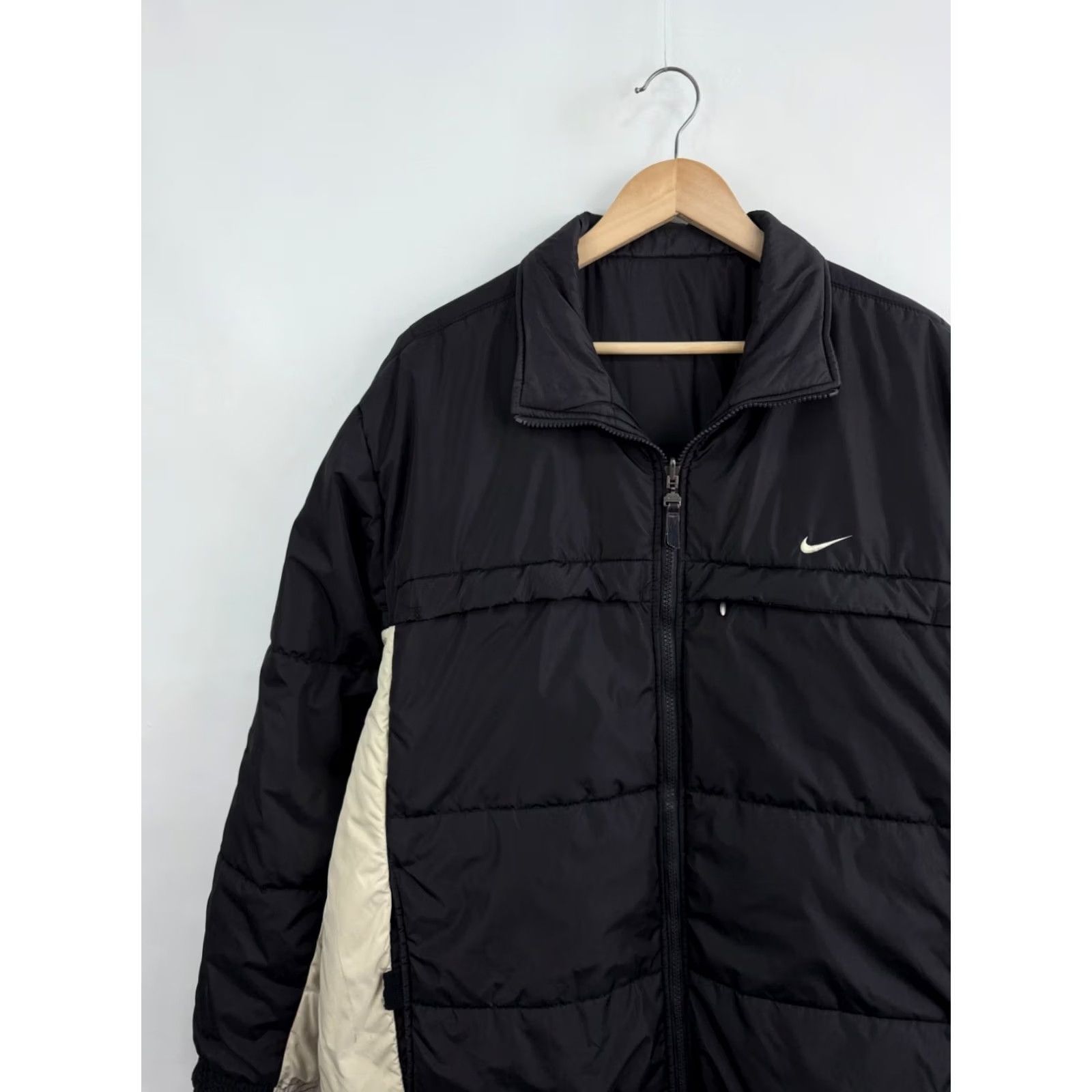 Nike 🇺🇸Vintage 90s Nike Reversible Puffer Jacket Synthetic Filling Size L Black Size US L / EU 52-54 / 3 - 4 Thumbnail